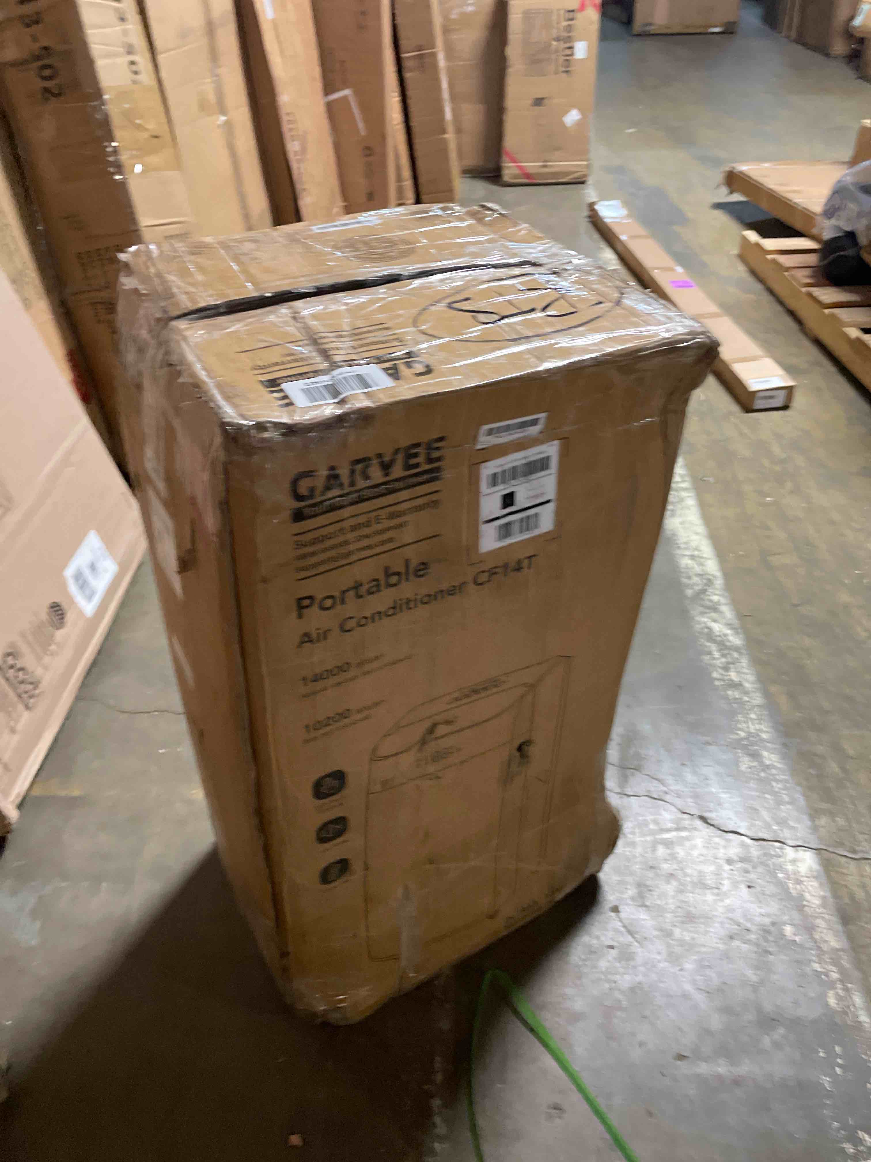 Condition photo showing Good Condition for garvee 14,000 btu ac unit, 3-in-1 portable air conditioner with cooling, dehumidifier & fan for rooms up to 750 sq.ft, remote control, sleep mode, timer & window kit