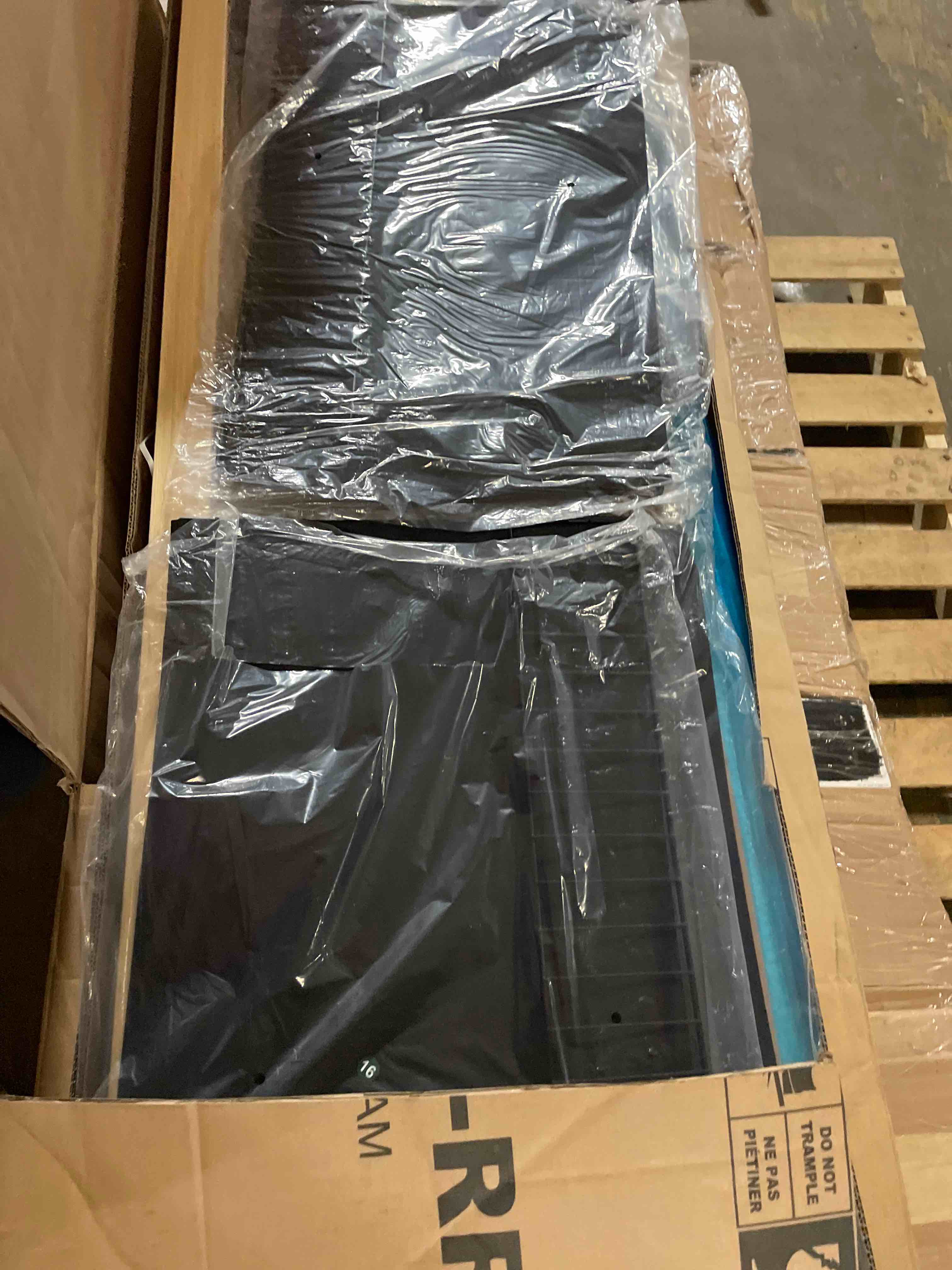 Condition photo showing New/Like New for queen size bed frame with storage, boucle cloud bed with 4 locking drawers & led lights, modern upholstered platform bed, plush sides & footboard, adjustable headboard, no box spring, beige