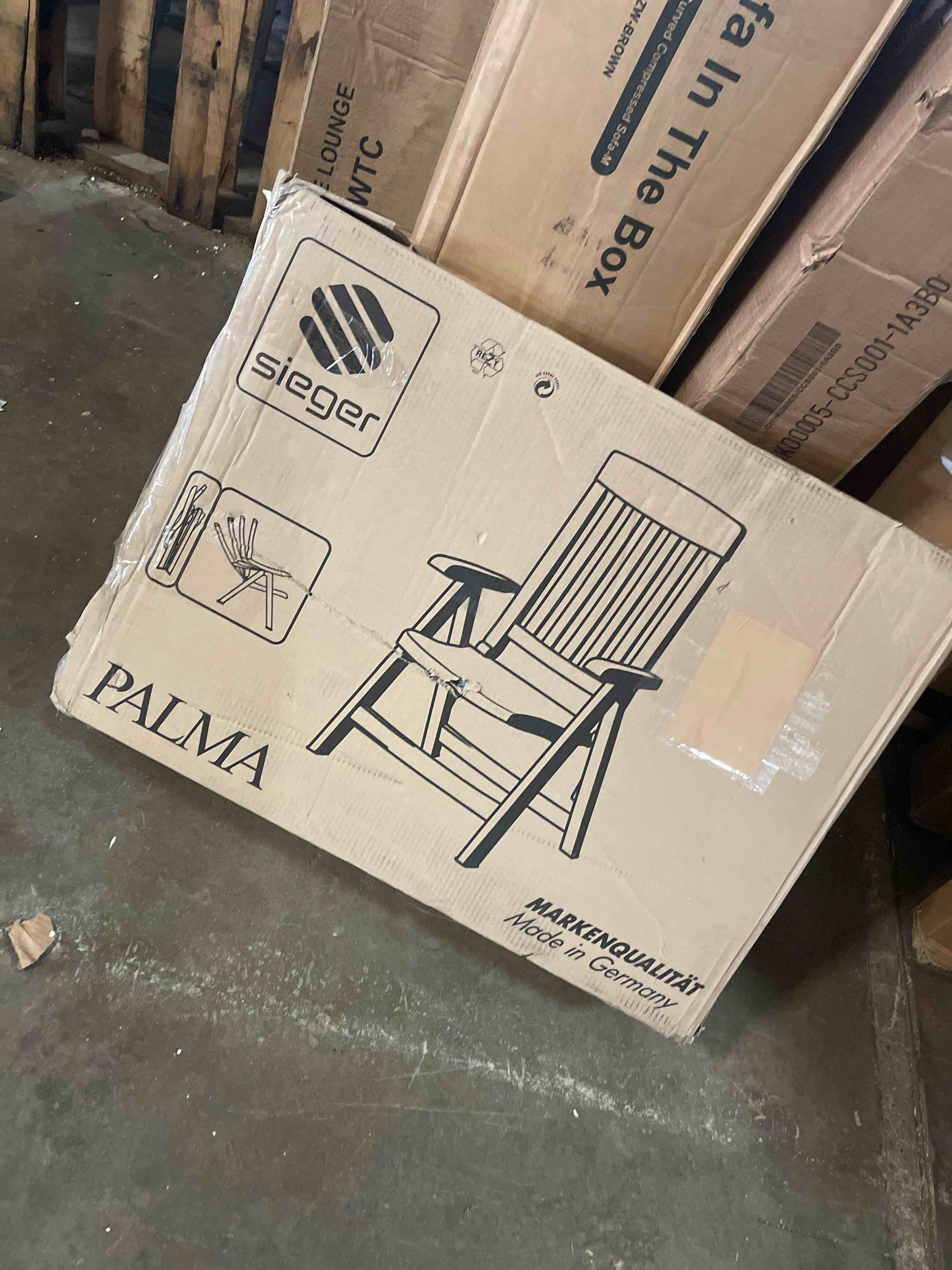 Condition photo showing New/Like New for kettler gautzsch (fo) sieger palma folding armchair plastic frame white