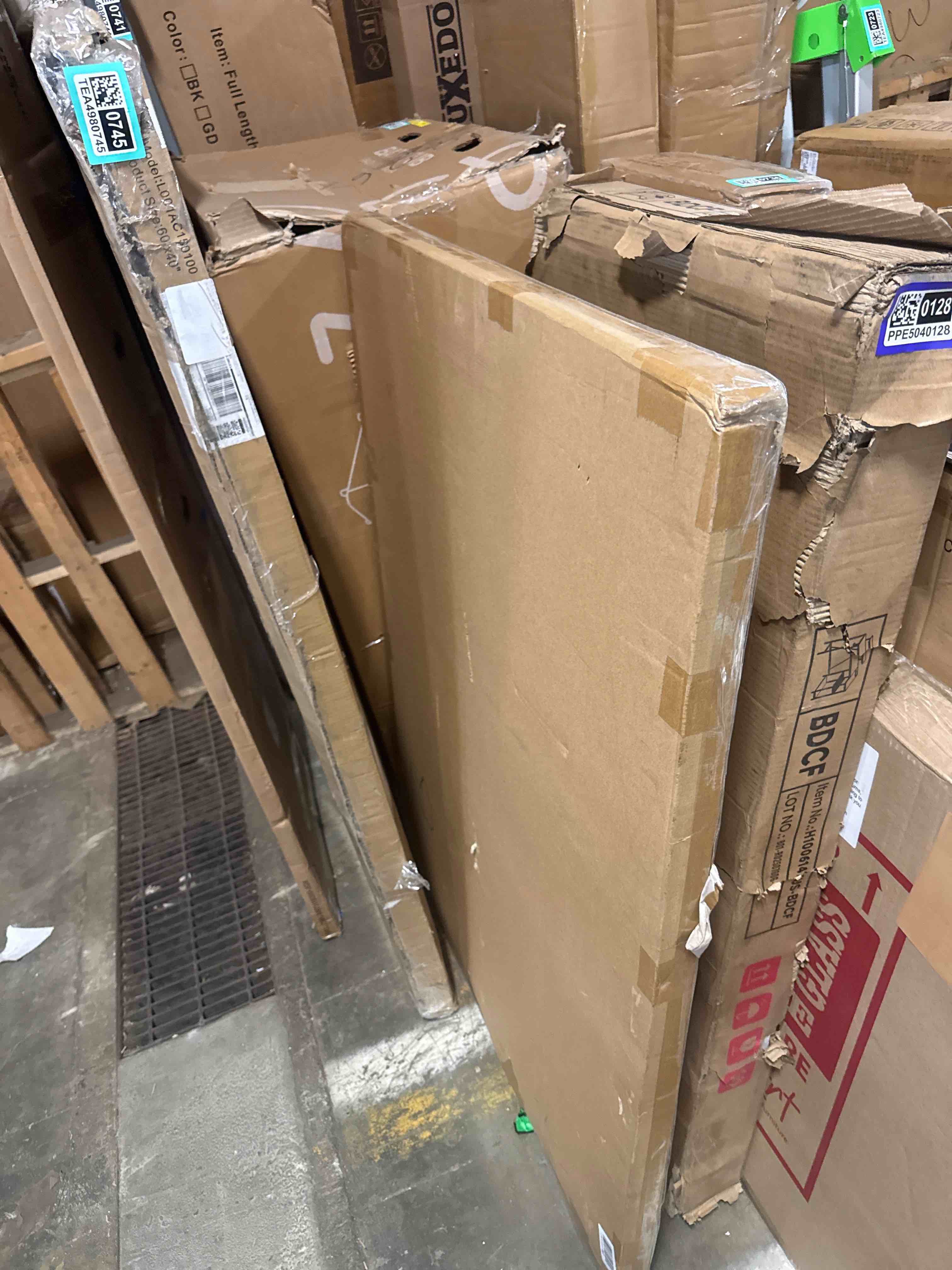 Condition photo showing New/Like New for magnetic white board, 72" x 40" large foldable & double-sided wall-mounted dry erase board, portable whiteboard with silver aluminum frame & marker tray for office, school, classroom & home 72"w×40"h