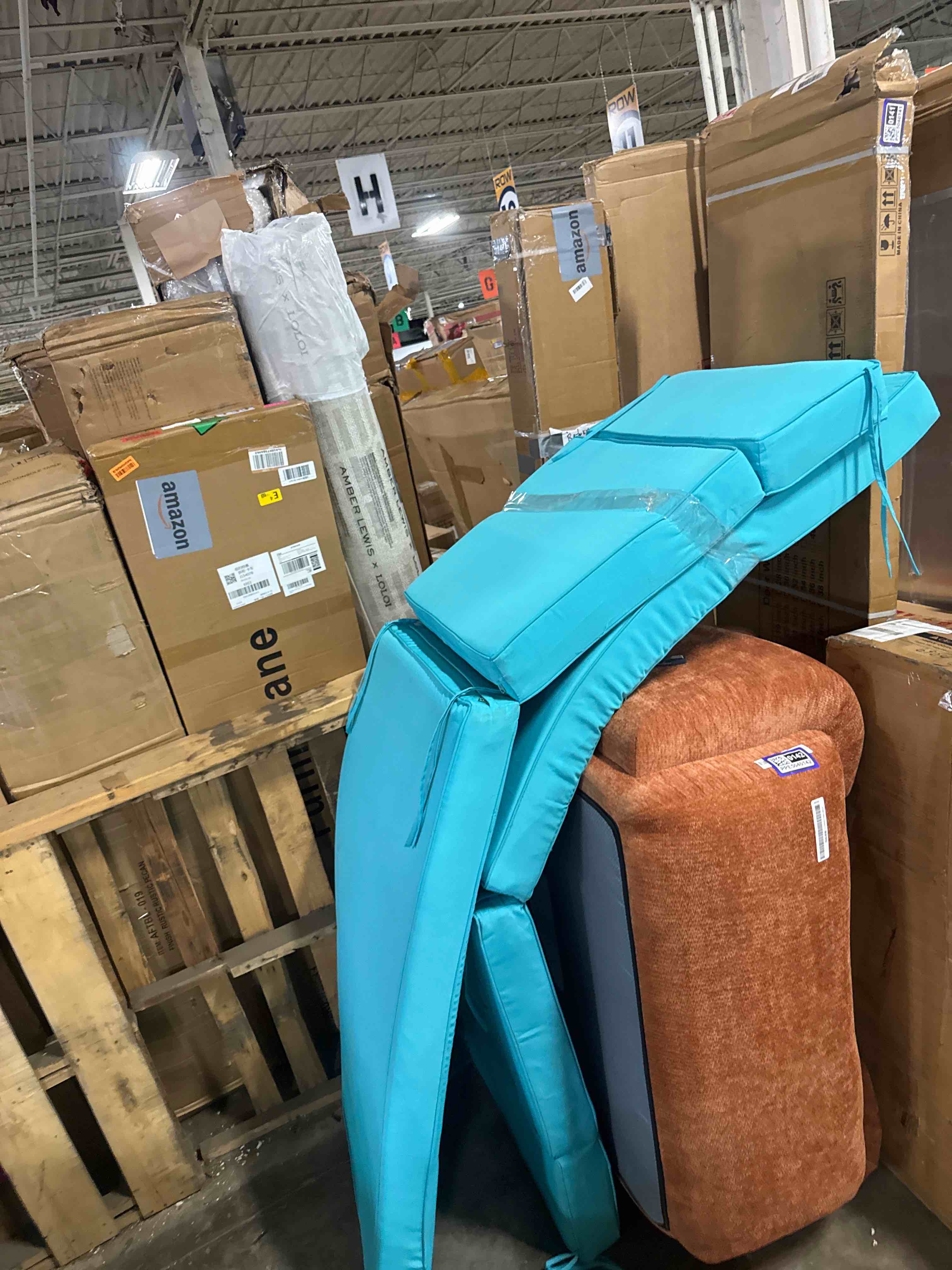 Condition photo showing Good Condition for summsun chaise lounge cushions outdoor set of 2 - waterproof and fade resistant sun lounger replacement cushions - patio lounger pads with removable cover for pool, deck, lawn, 72 x 21 x 3 inch, teal 72" x 21" x 3" | 2 pack teal