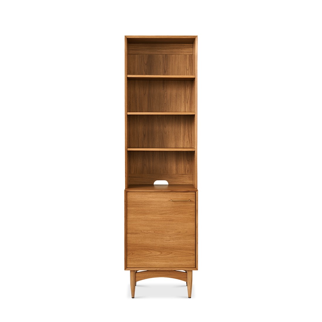 retrovie mid-century modern 20"-119" modular bookcase