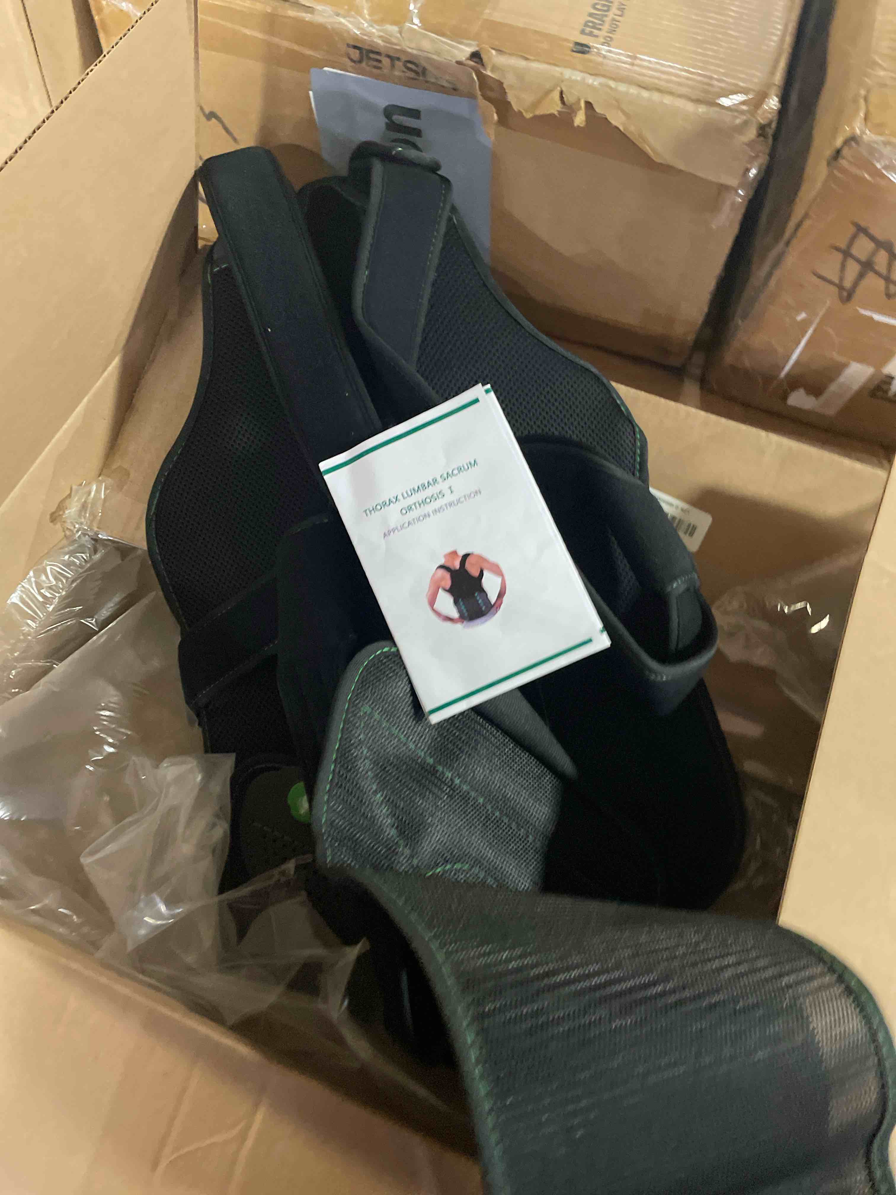 Condition photo showing New/Like New for tlso thoracic full back brace for men women for kyphosis, post op recovery, compression fractures, scoliosis, ddd, herniated discs, adjustable thoracic lumbar spine support(size m) medium new version