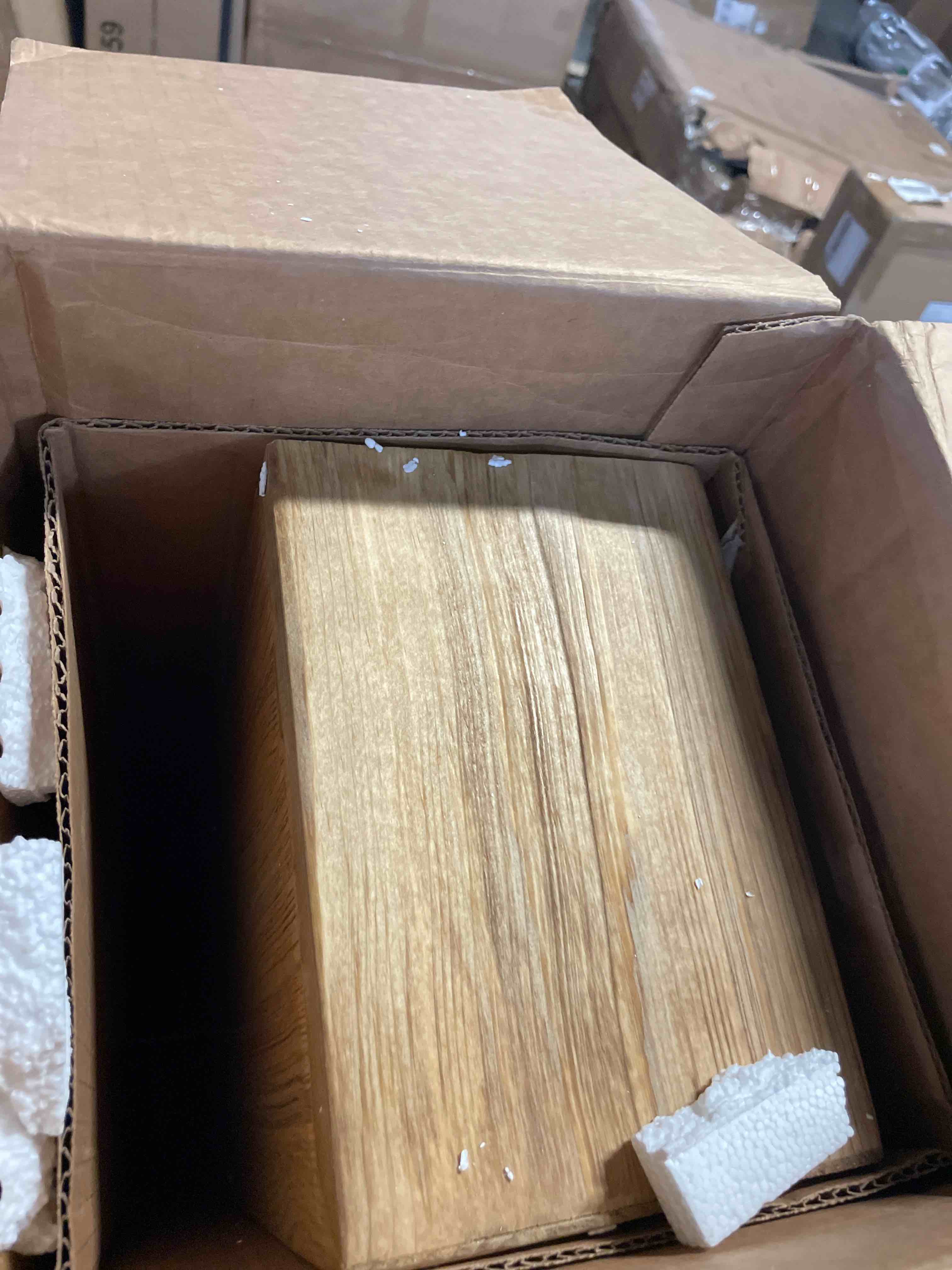 Condition photo showing New/Like New for fireplace mantel handmade, 3'' thick wall decor long floating shelf, 60inch rustic wood shelf with invisible brackets, wood color 60x3x8-hollow wood