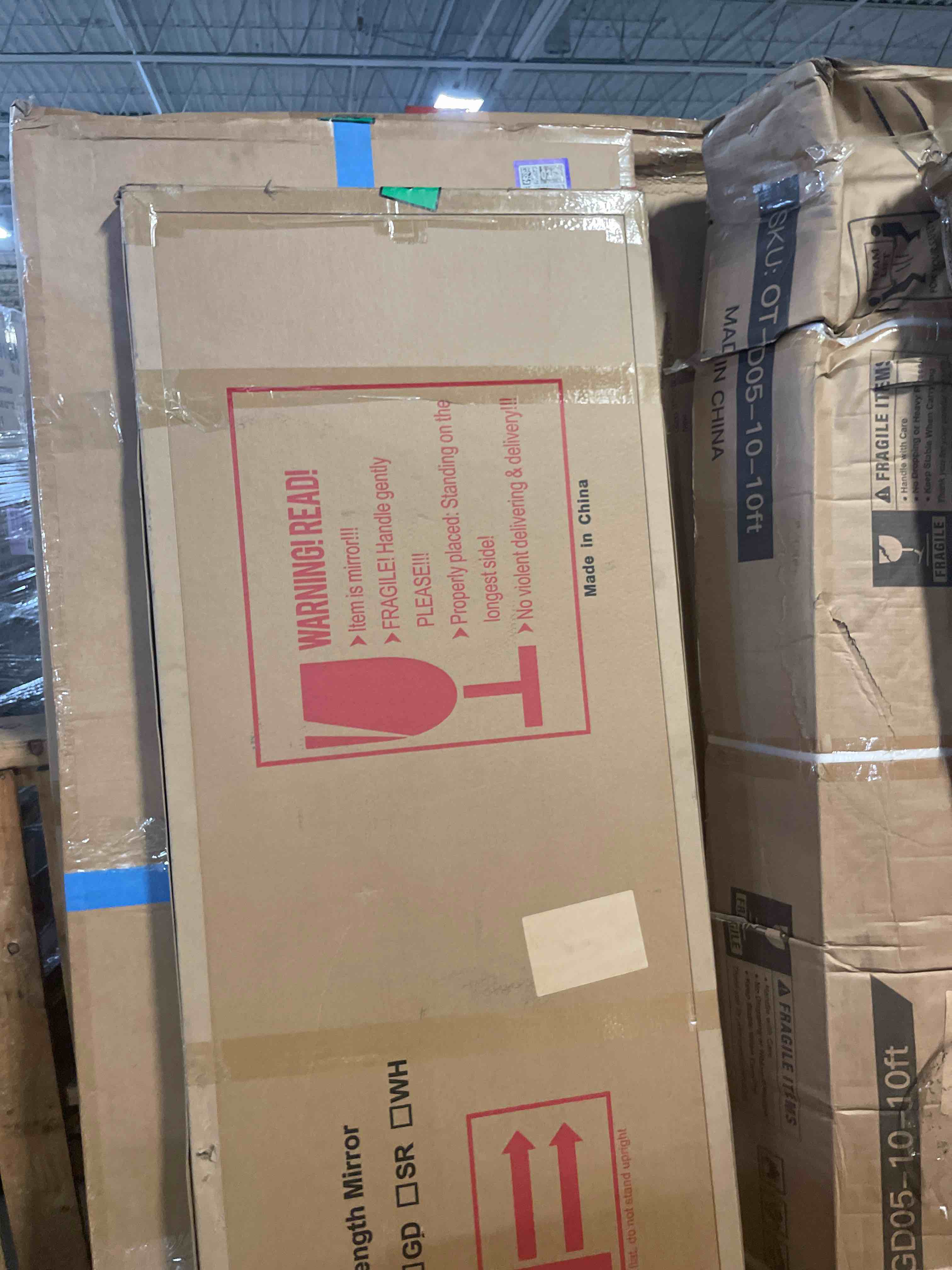 Condition photo showing New/Like New for prywot arched full length mirror, 70"x26" free standing floor mirror, modern full body mirrors with stand, wall mirrors with aluminum alloy frame for bedroom,living room, gold 70"l x 26"w gold