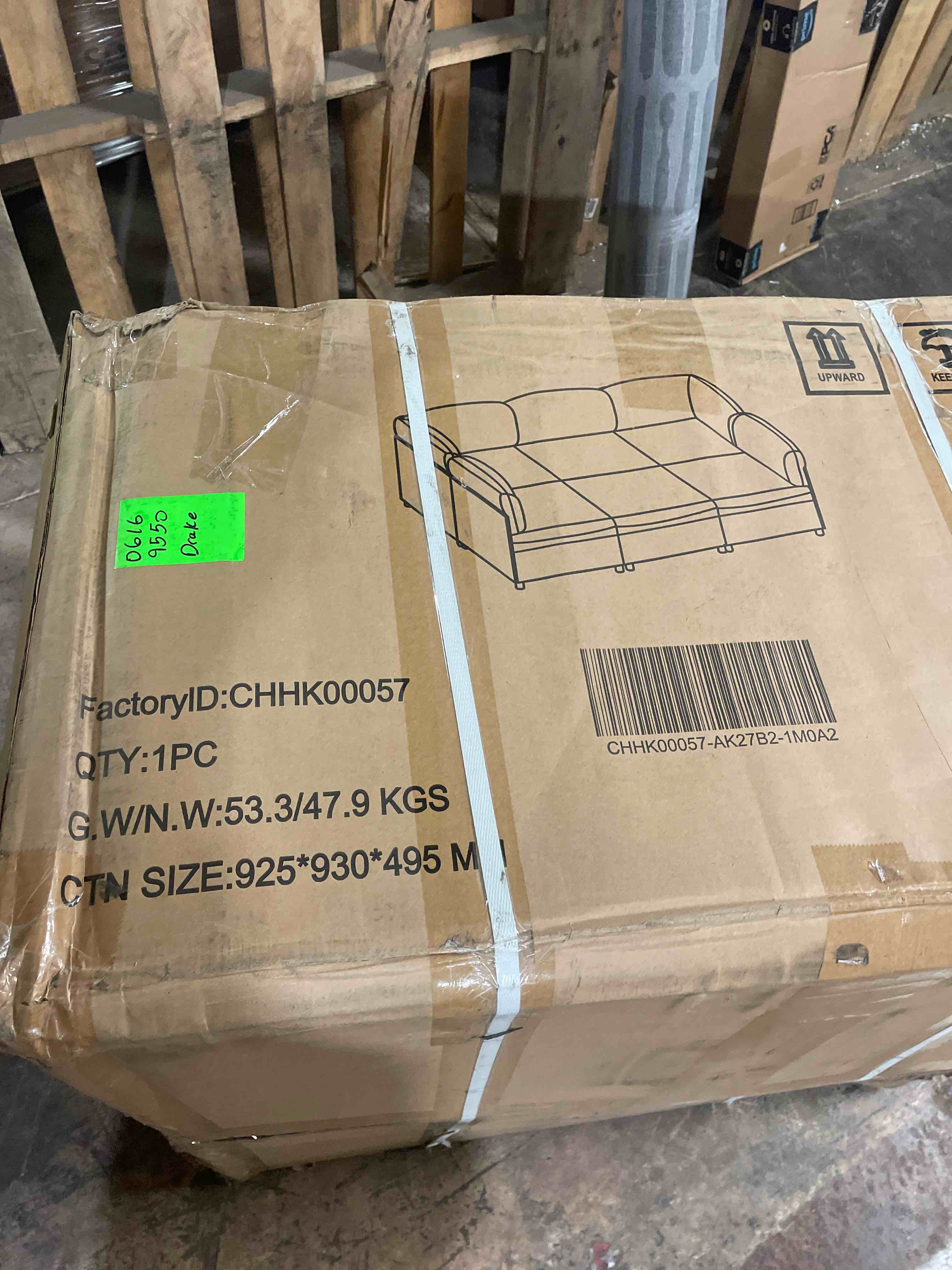 Condition photo showing As Is for 93.7" king size sleeper sofa bed, velvet convertible pull out couch with nailhead trim, mid century modern chesterfield sofa sleeper sectional couch for living room, beige white (only ottoman) 