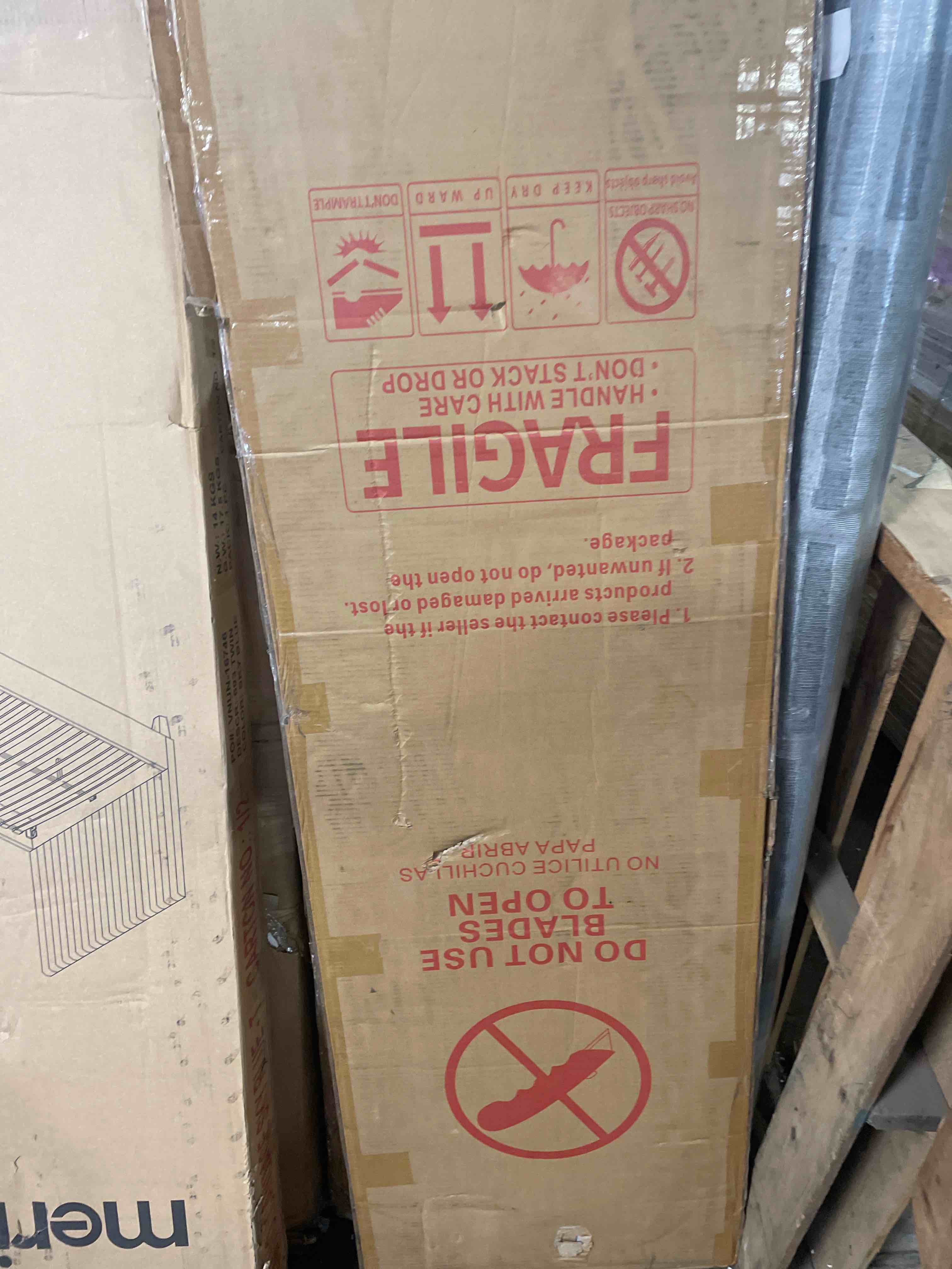 Condition photo showing Good Condition for ohtomo 24"x 80" interior door slab, 3-panel solid core doors white primed | pre-assembled bedroom door shaker for pantry, pocket, laundry, closet, bathroom w/o hardware kit, paintable