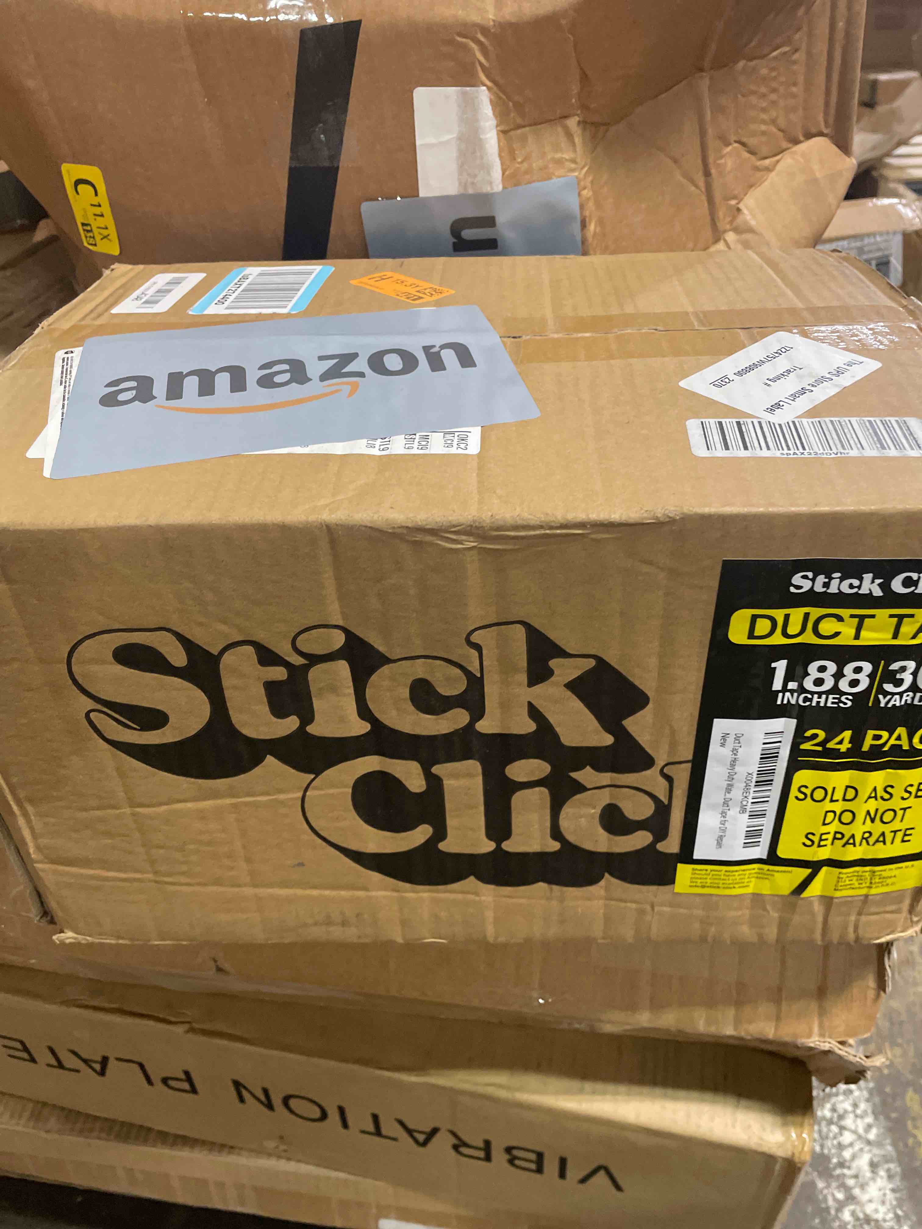 Condition photo showing New/Like New for 24 pack duct tape heavy duty waterproof - 2 in x 90 ft - all-weather, silver, easy to tear, strong hold, no residue, gray bulk waterproof tape for repairs, diy, sealing, b2b, home, office, outdoor use 24-pack (mega bulk pack)