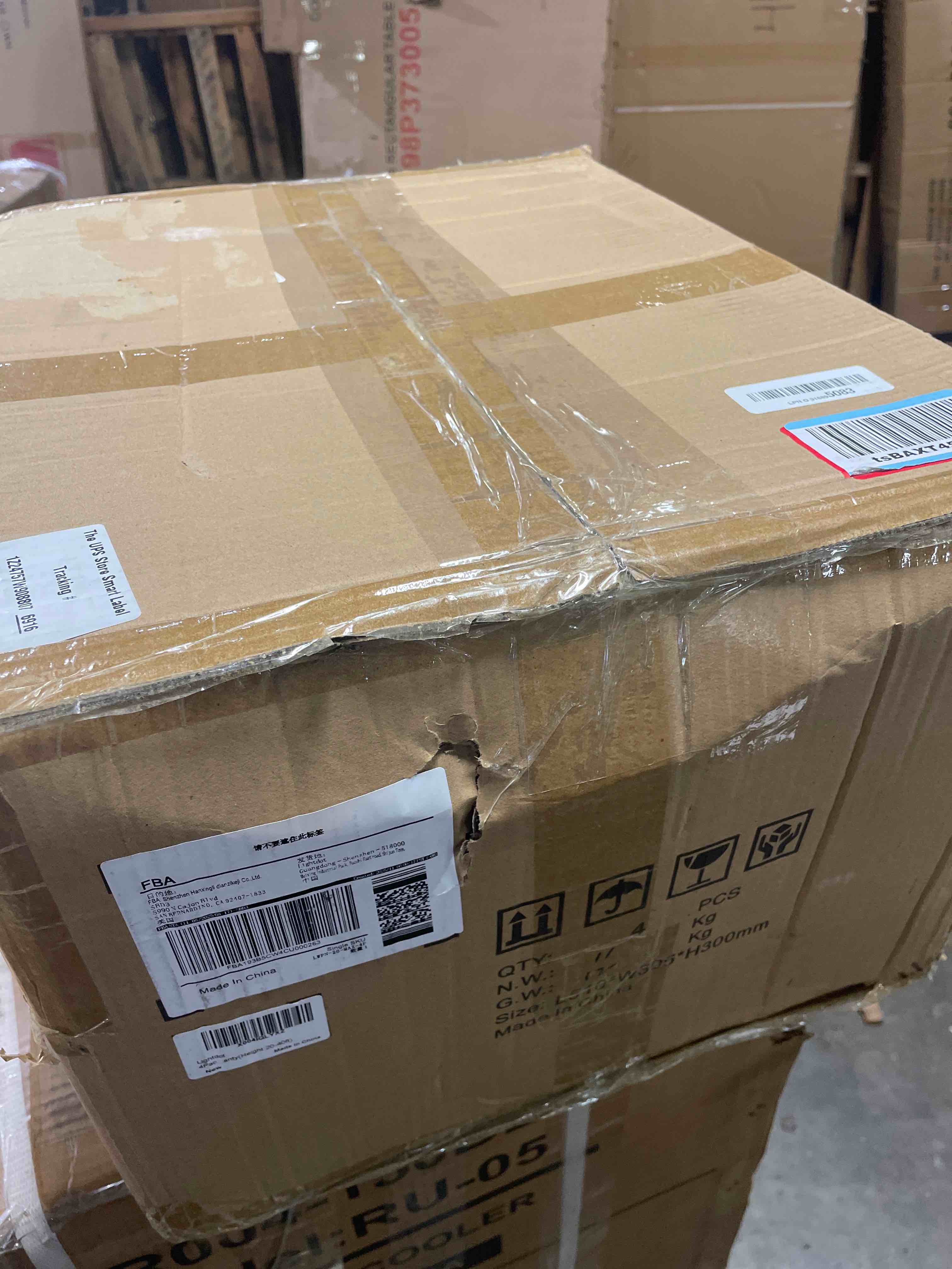 Condition photo showing New/Like New for lightdot 4 pack 250w wall mount wall pack, 100-277v, 37500lm dusk-to-dawn, ip65 etl, 70ft coverage area, wall pack led exterior light for parking lots/building exteriors/yard/warehouse