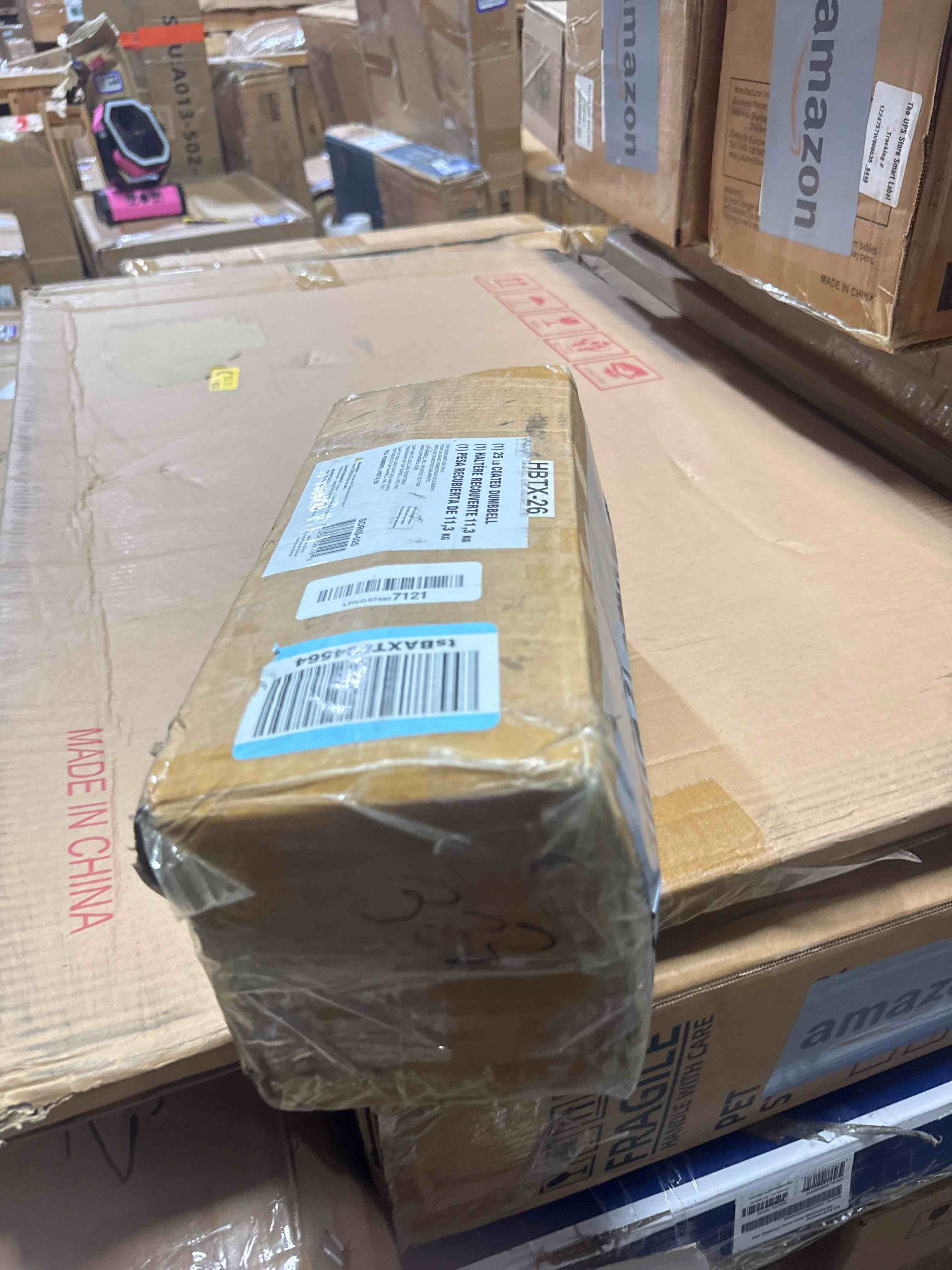 Condition photo showing New/Like New for cap barbell coated hex dumbbell weight - single | 10-120 lbs | multiple options chrome handle 25 lb