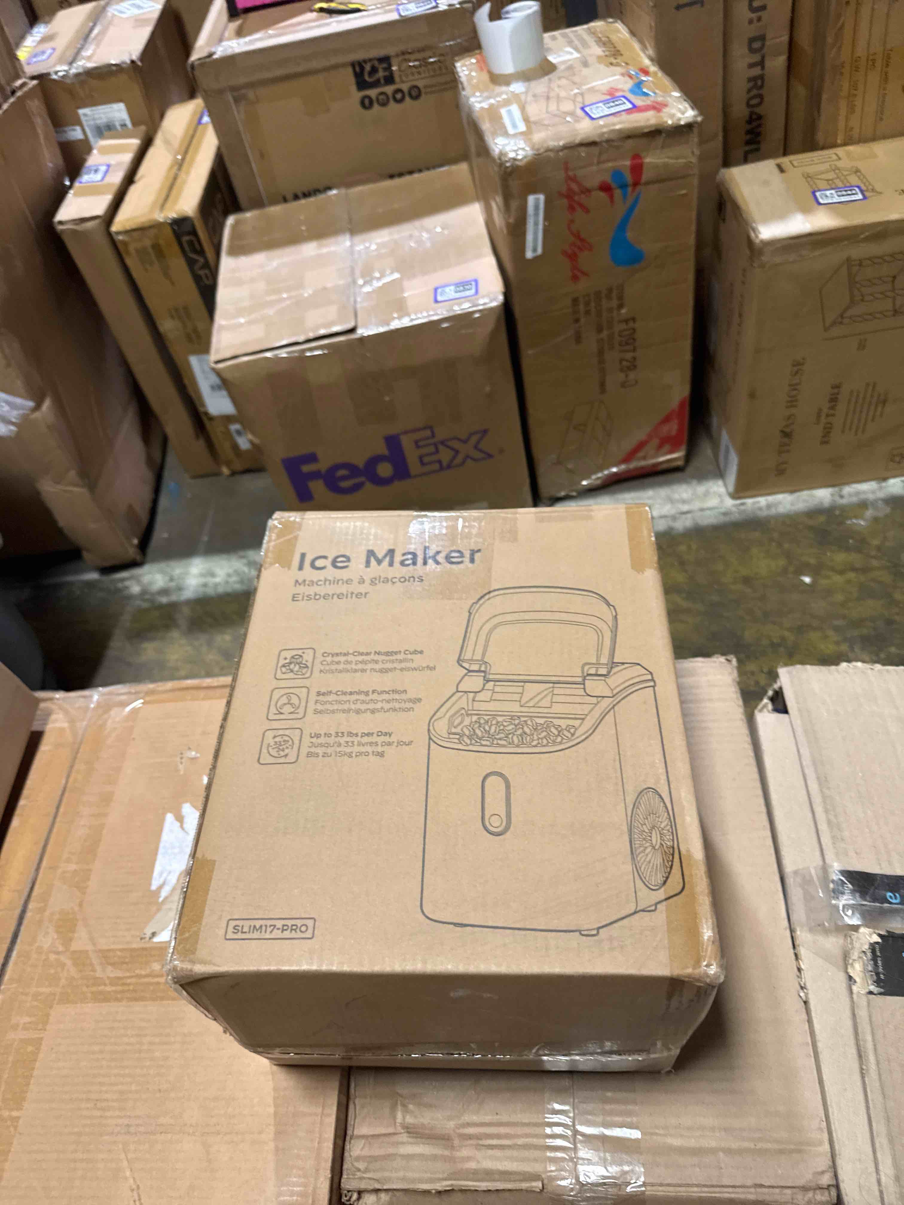 Condition photo showing Good Condition for nugget ice maker countertop, silonn chewable pellet ice machine with self-cleanin function, 33lbs/24h portable ice makers for home kitchen officce, black black-transparent 33lbs