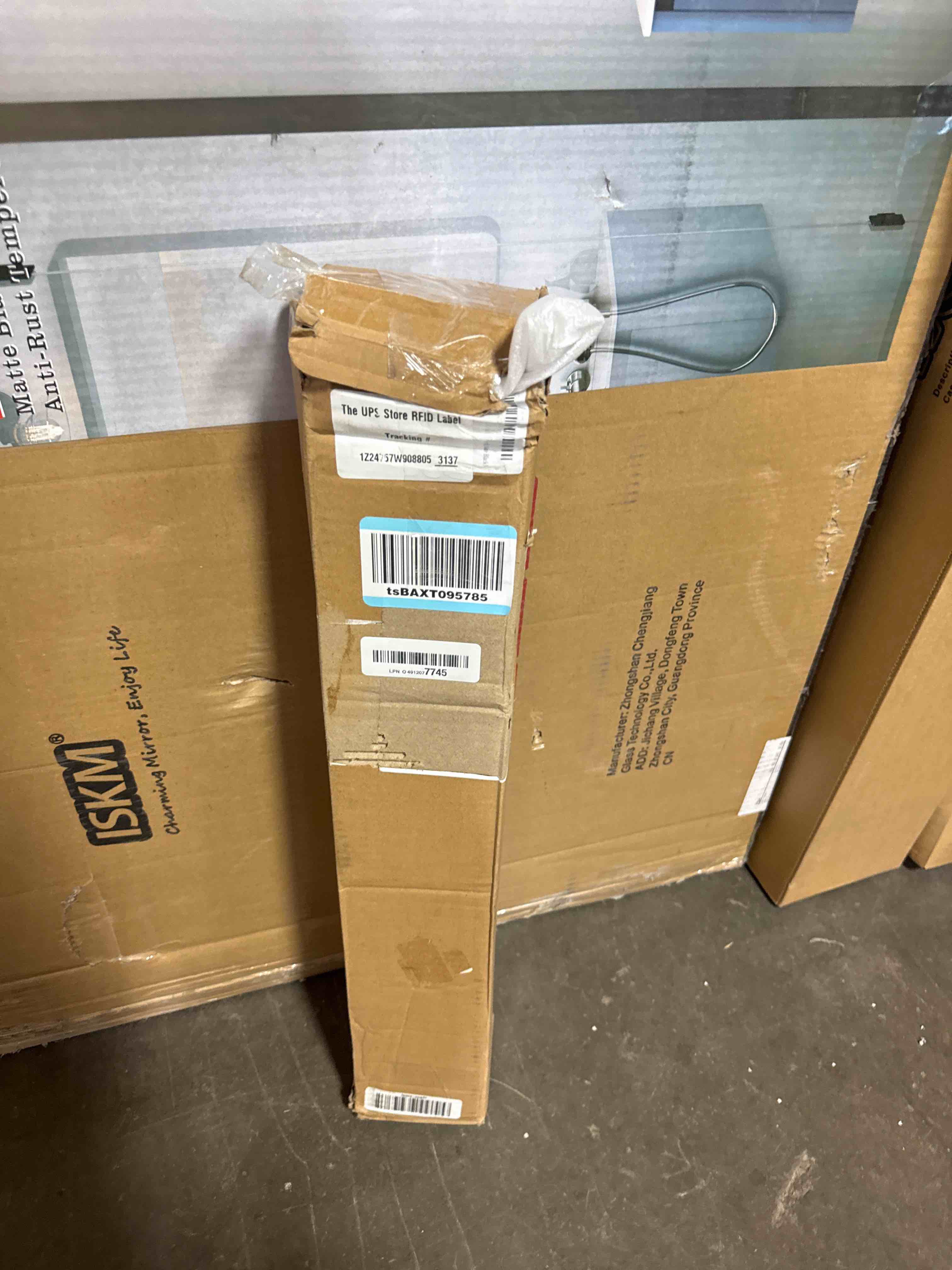 Condition photo showing New/Like New for black wrought iron indoor stair handrail 2ft, square tube safety railing | heavy duty wall mounted hand rail offers stable support for seniors & family in basement, hallway, entry steps. easy install