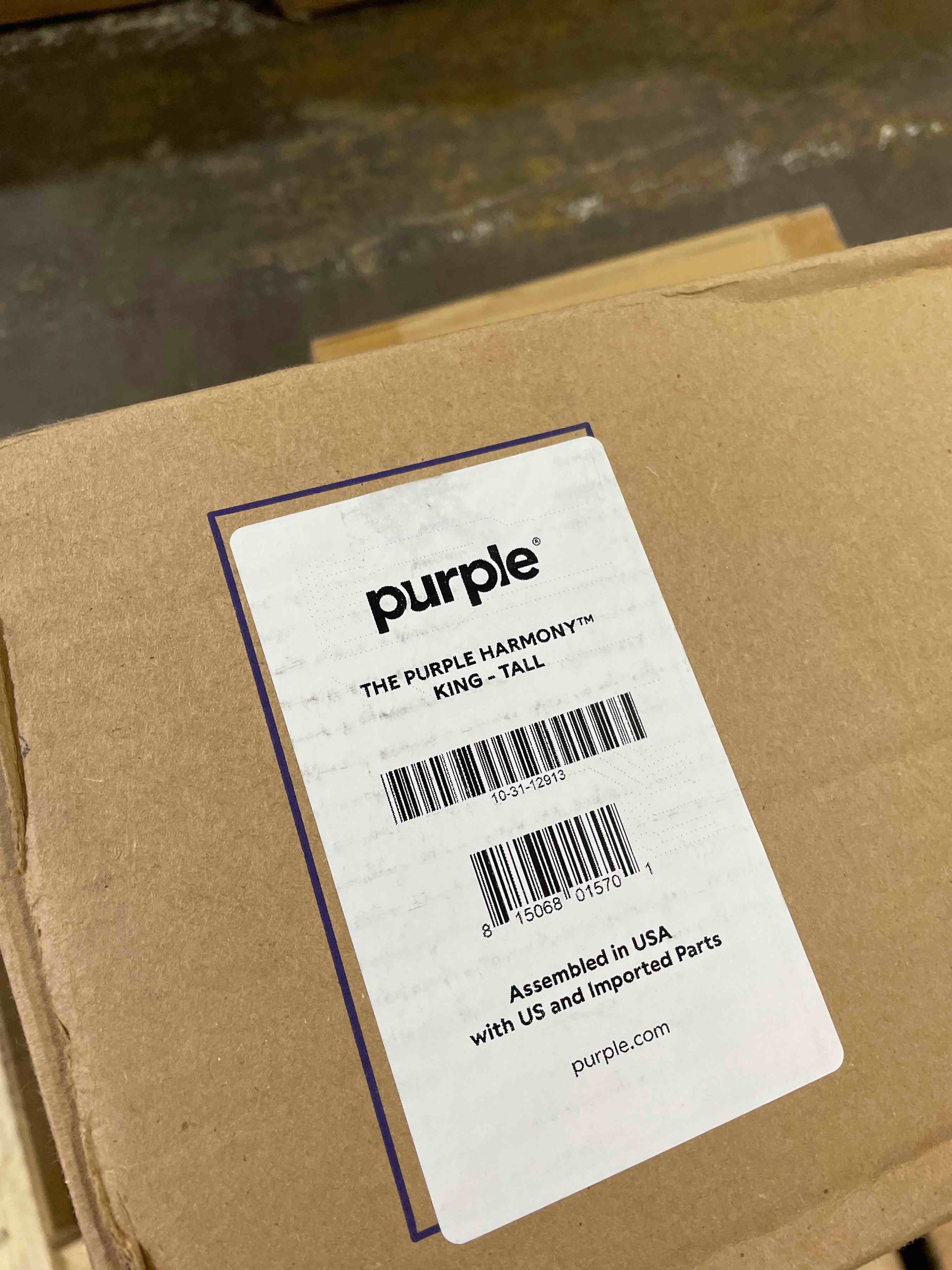 Condition photo showing New/Like New for purple harmony pillow - king tall, greatest pillow ever invented, 360º hex grid & talalay latex core - no pressure support, stays cool, luxurious comfort
