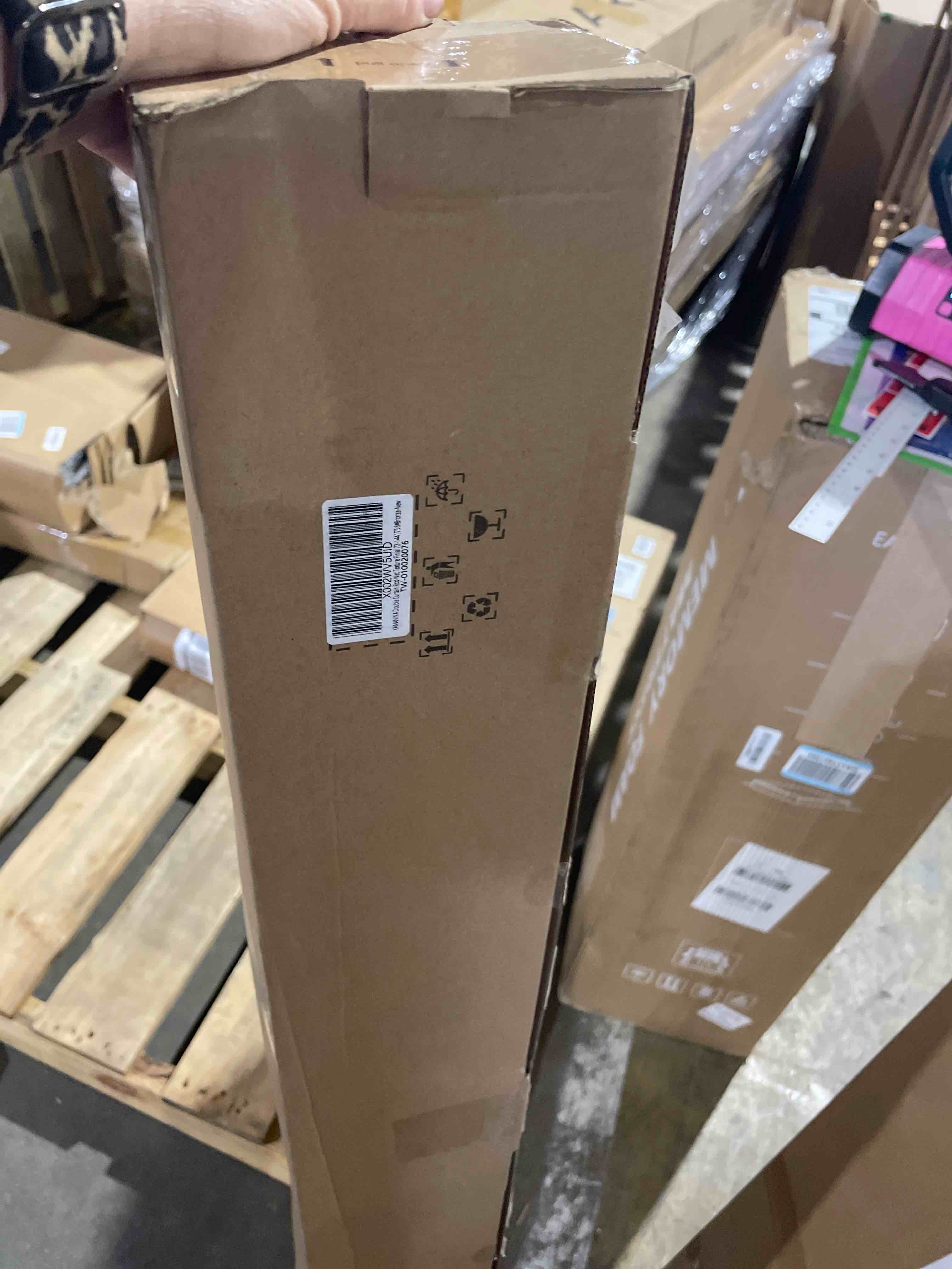 Condition photo showing New/Like New for kamanina 1 inch double curtain rods 72 to 144 inches (6-12 feet) telescoping heavy duty drapery rod for windows 66 to 120, netted texture finials, antique bronze, fewer rods, easier install antique bronze 72-144"