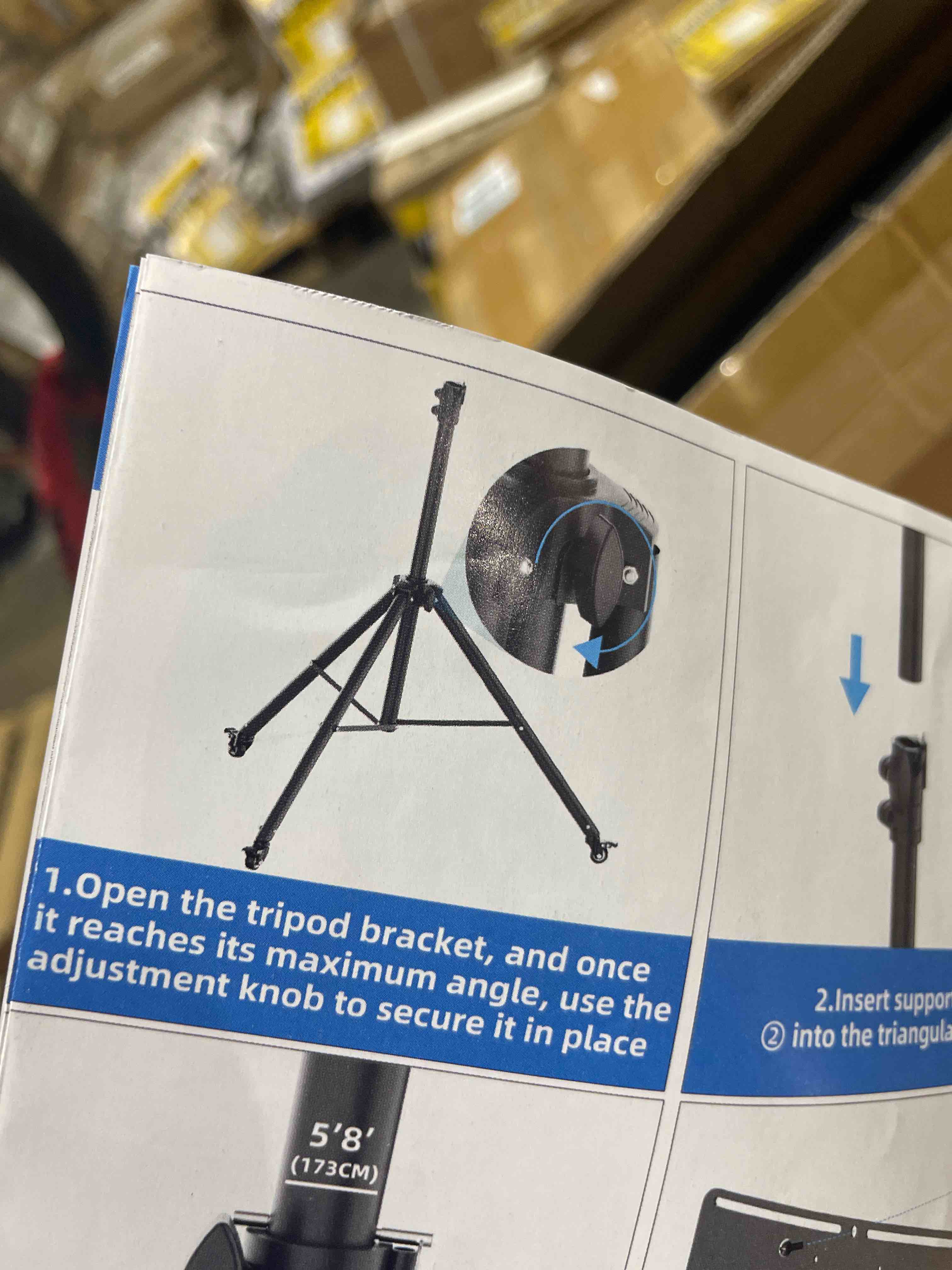 Condition photo showing Good Condition for pyle universal speaker stand mount holder heavy duty tripod w/ adjustable height from 40” to 71” and 35mm compatible insert easy mobility safety pin and knob tension locking for stability, black 1-pack
