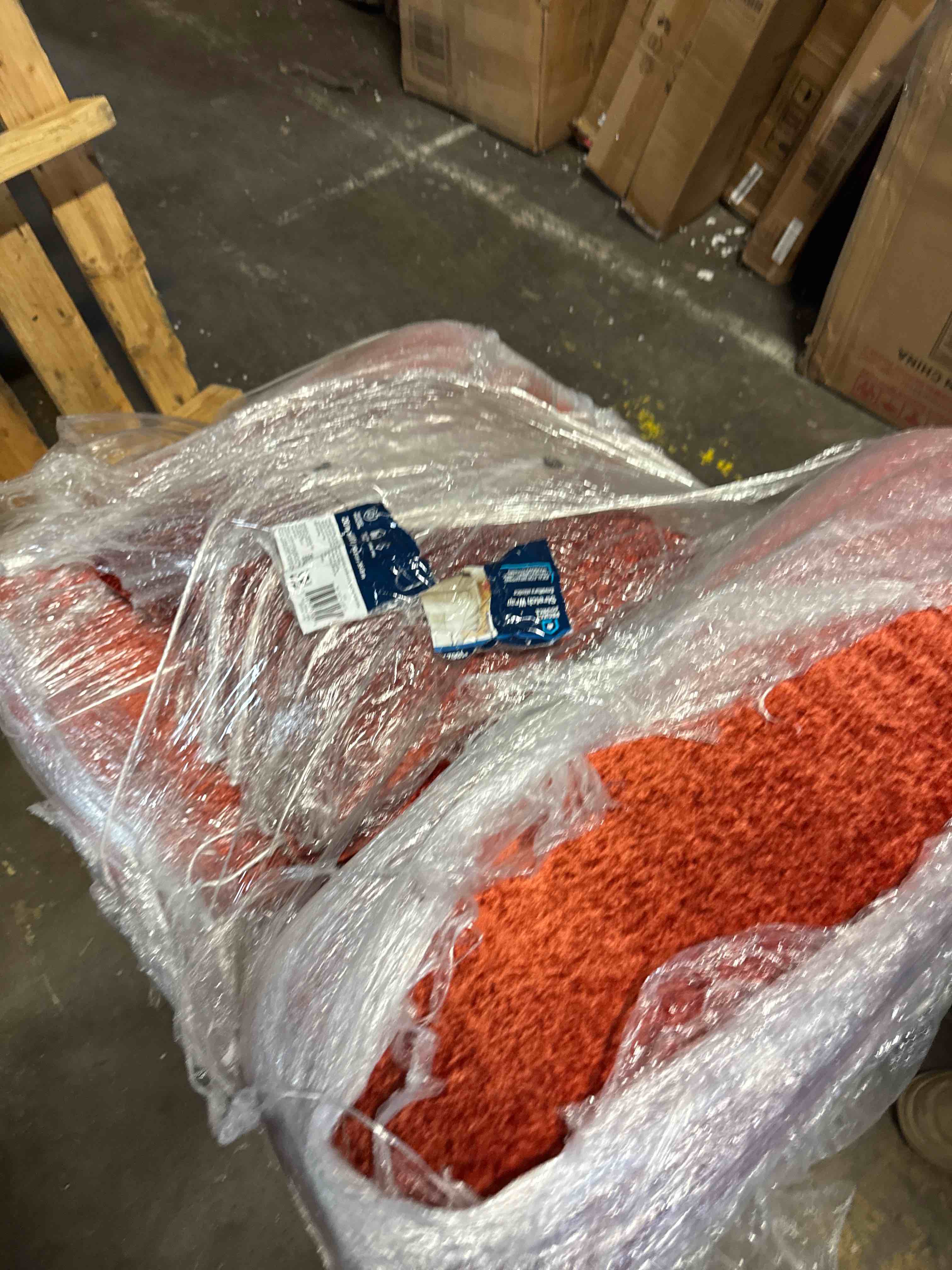 Condition photo showing New/Like New for extra soft chenille cloud couch comfy accent sofa chair and a half 29.5" w small living room bedroom lounge chair contemporary (orange)(similar no legs see pics)