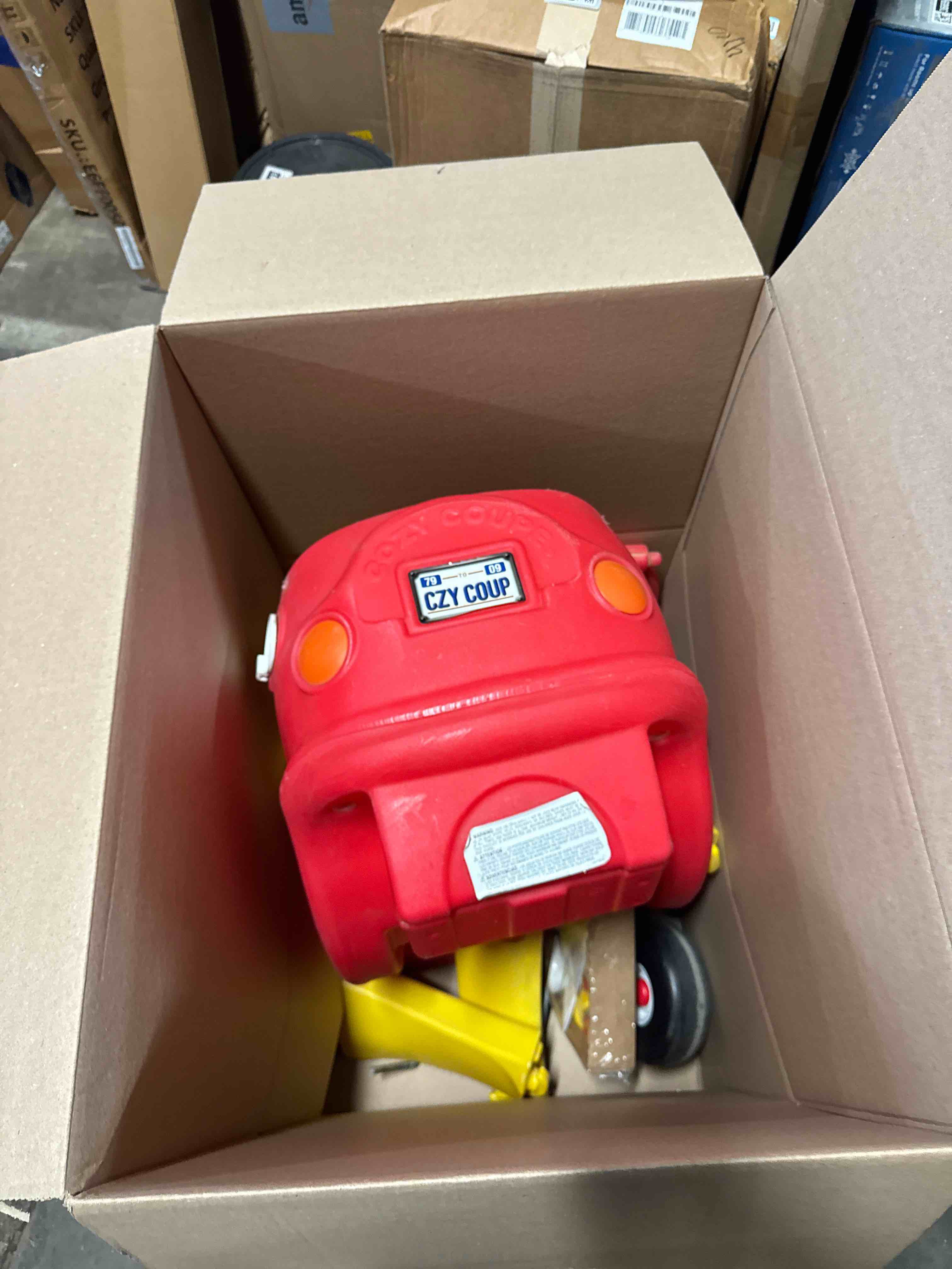 Condition photo showing As Is for little tikes cozy coupe 30th anniversary car