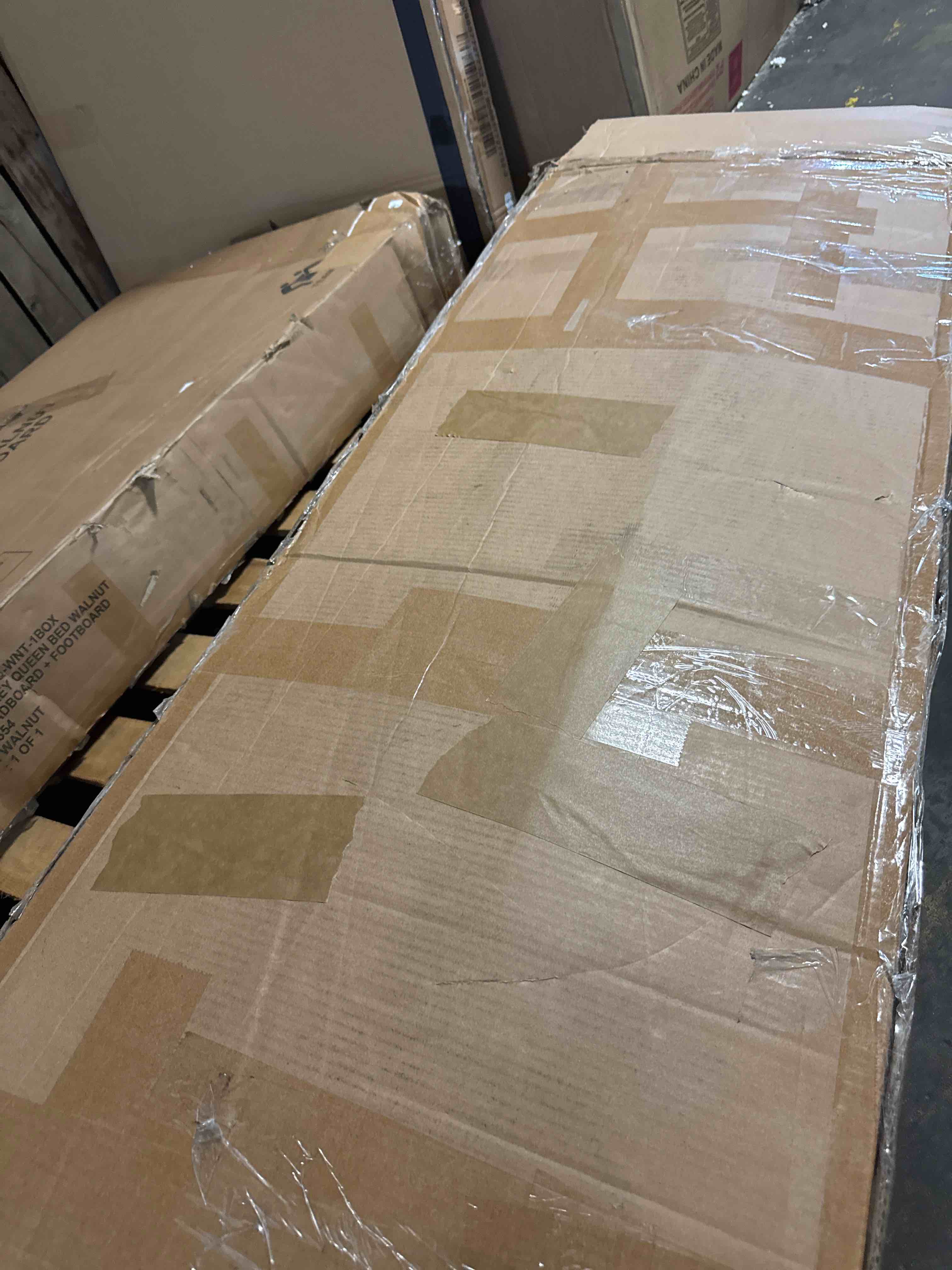 Condition photo showing As Is for allewie full size bed frame with adjustable headboard, upholstered platform bed with wood slats, heavy duty mattress foundation, no box spring needed, noise-free, easy assembly, light grey(similar)