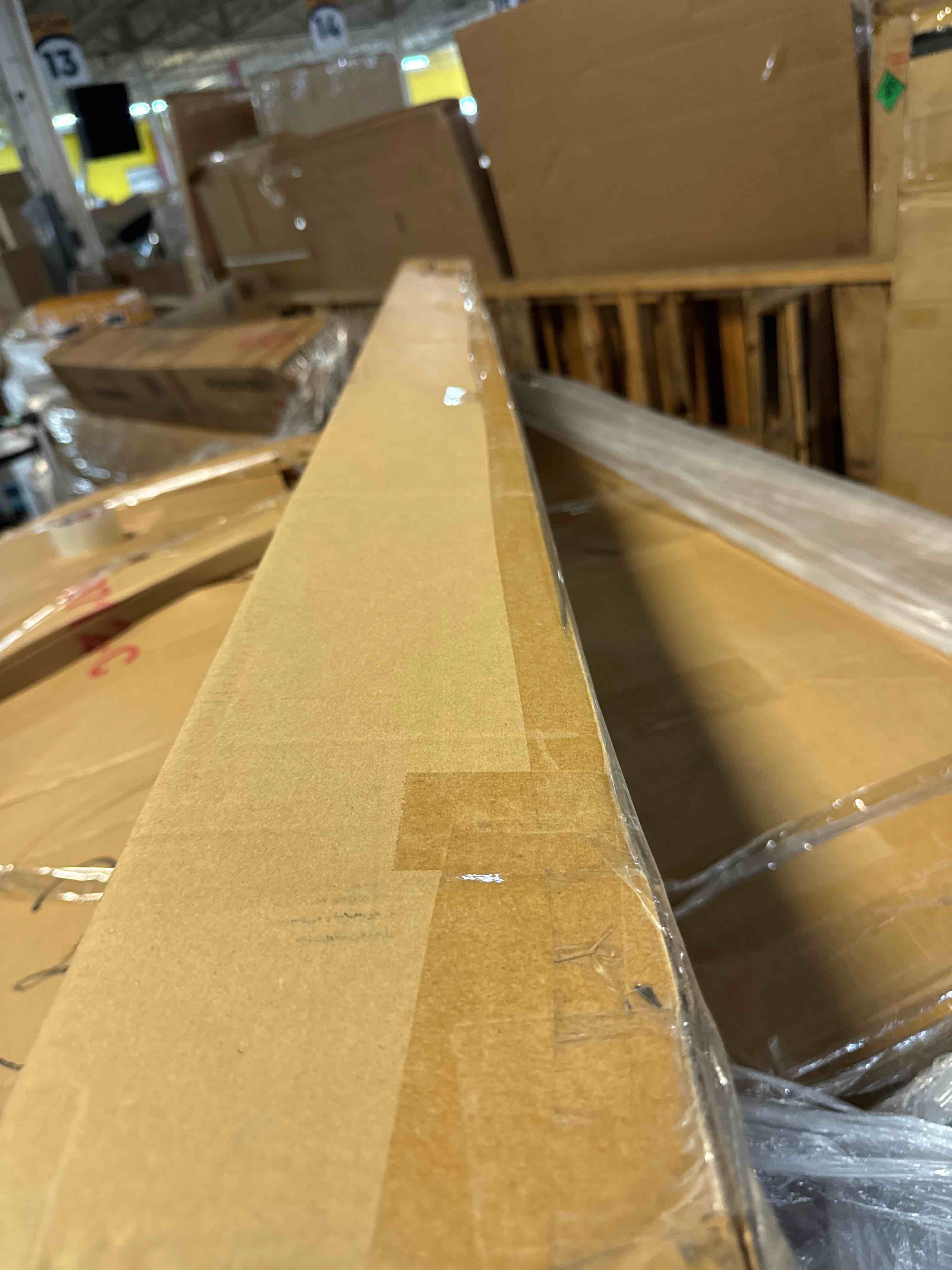 Condition photo showing New/Like New for vipshow 18 inch king bed frame, 3500lbs heavy duty metal platform with round corner legs mattress slide stopper, steel slat support no box spring needed, noise free, non-slip, easy assembly queen 18 inch