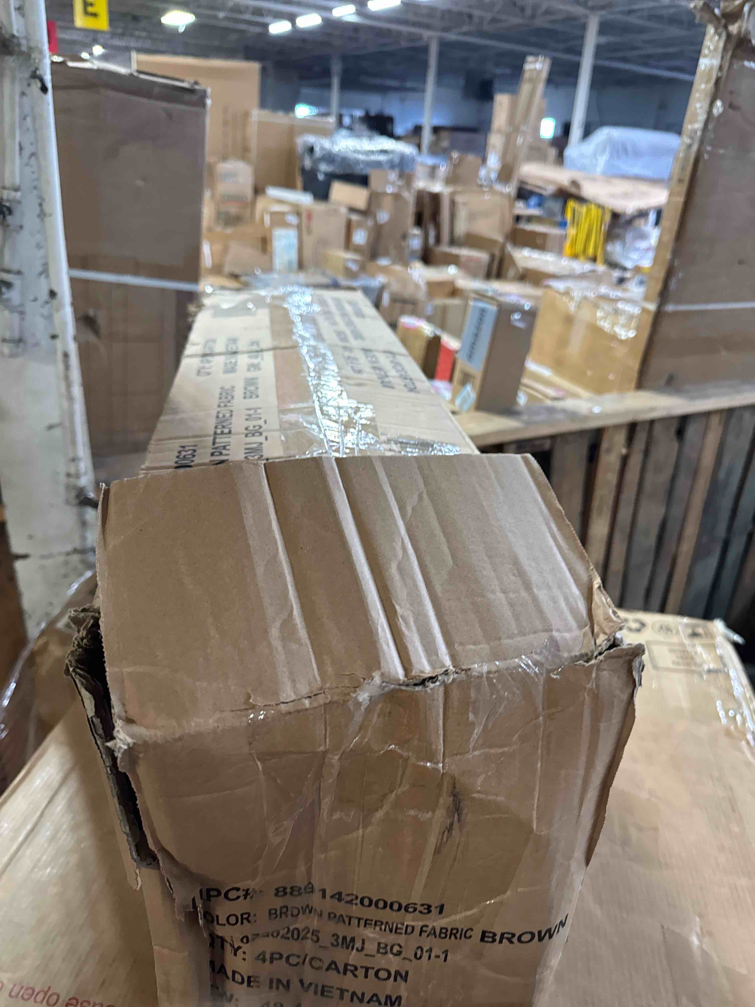 Condition photo showing New/Like New for flash furniture hercules series curved triple braced & double hinged brown patterned fabric metal folding chair