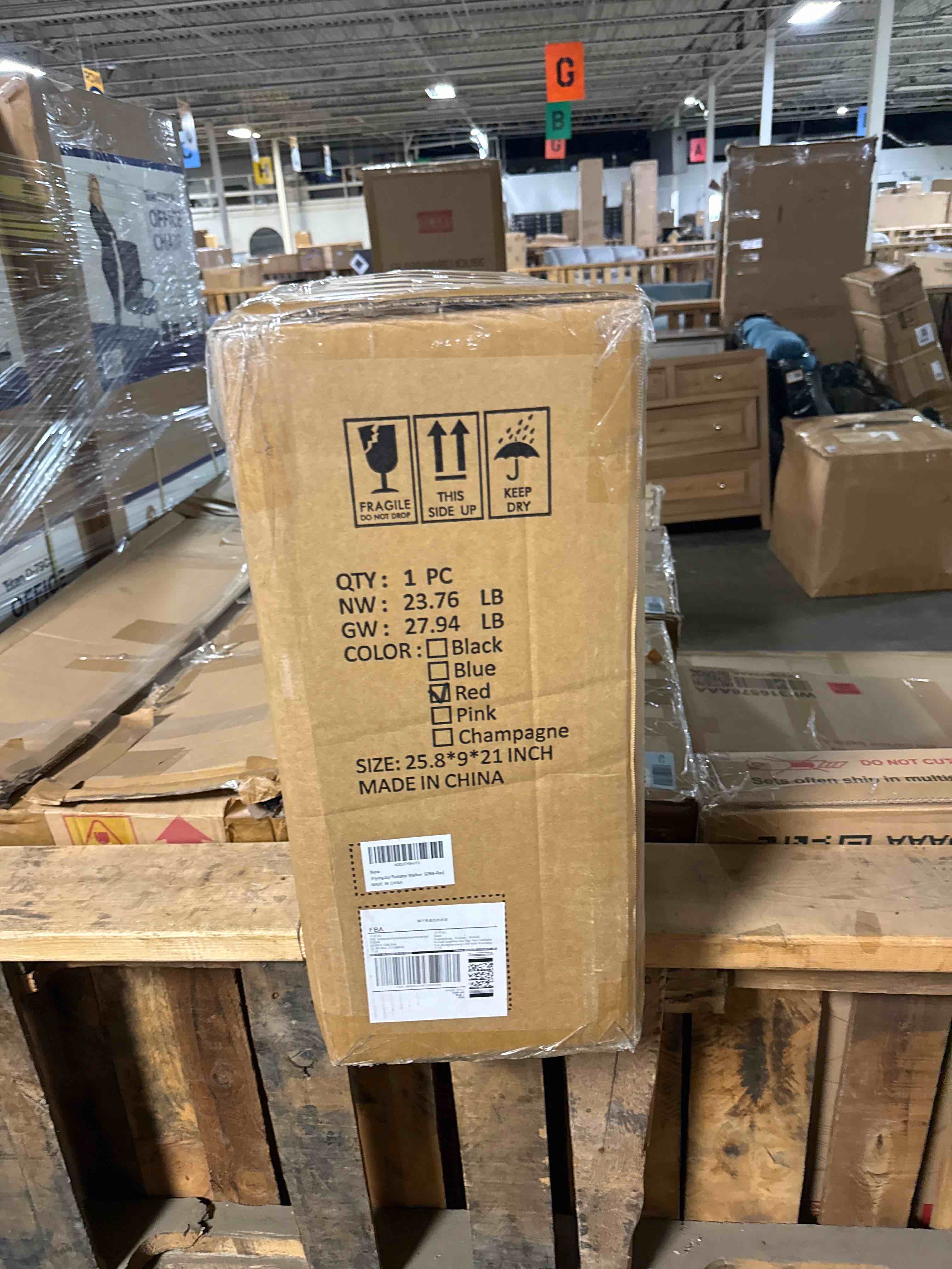 Condition photo showing Good Condition for 450lbs bariatric rollator walker,heavy-duty walkers for seniors with seat | hand brakes|adjustable height|22"extra-wide seat|storage bag|8"all terrain foldable rolling walker for indoor and outdoor use red