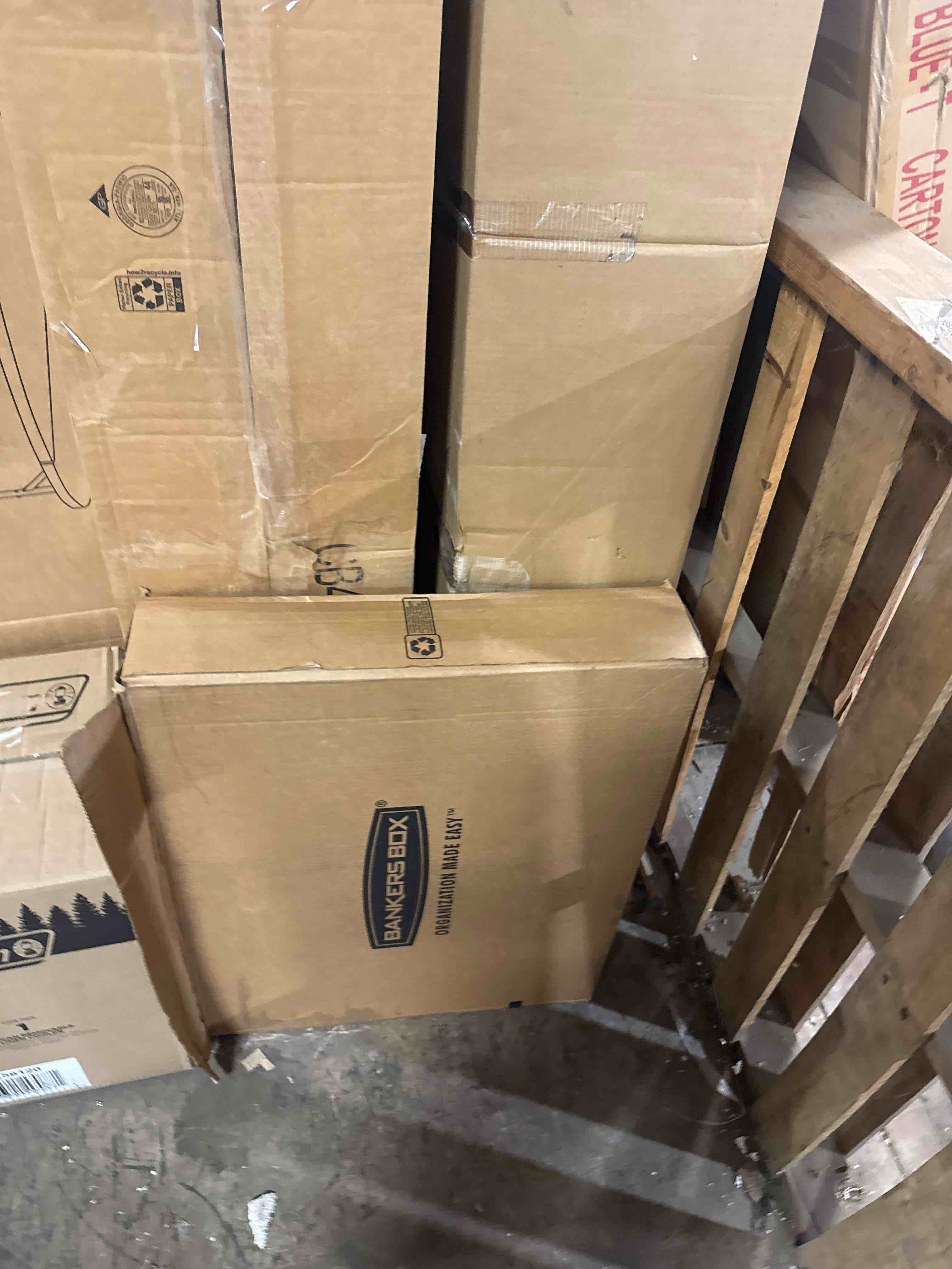 Condition photo showing New/Like New for bankers box 12 pack standard duty file storage boxes, standard assembly, removable lid, letter/legal (0071301)