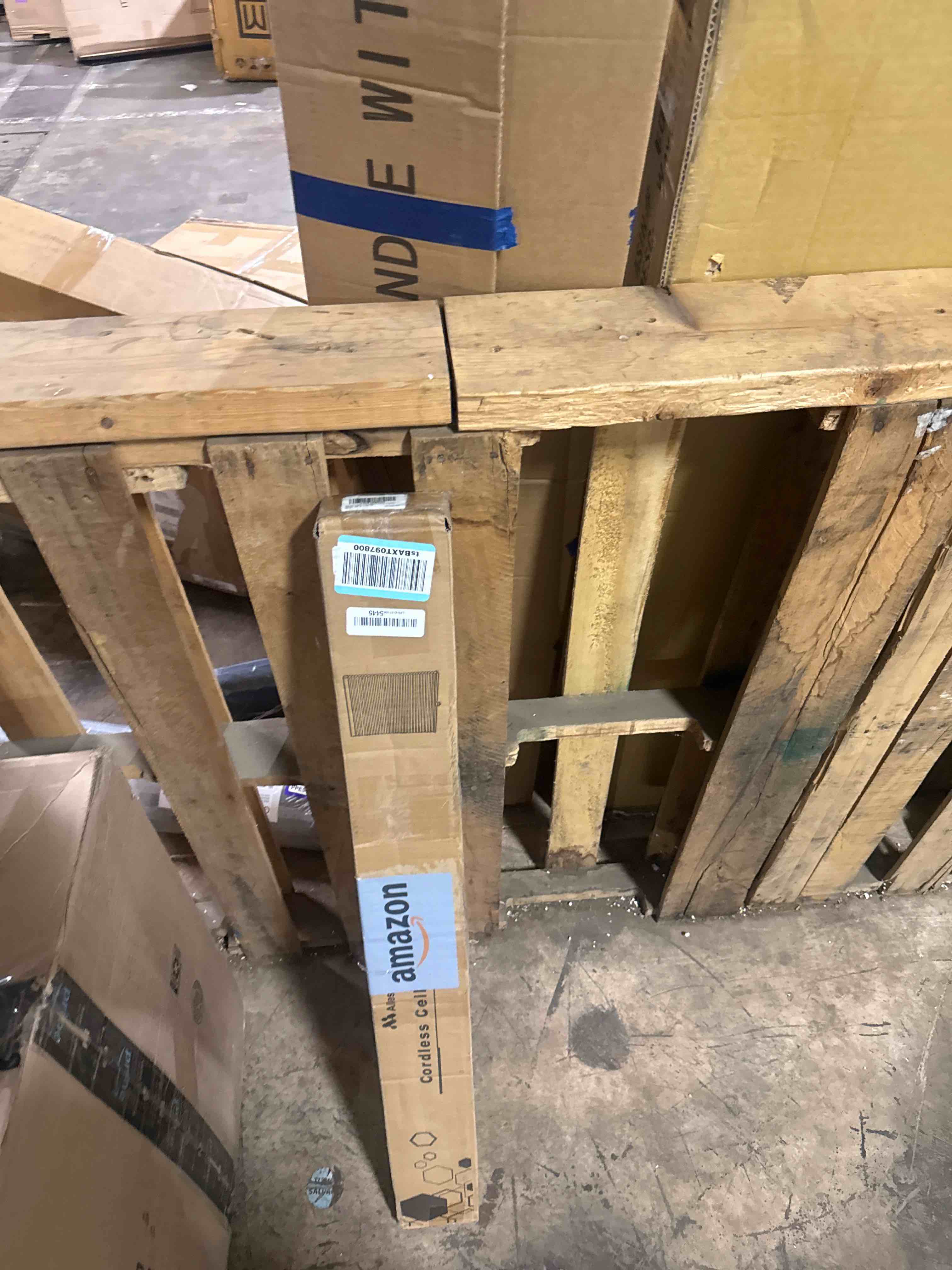 Condition photo showing New/Like New for allesin cellular shades, light filtering shades, cordless honeycomb blinds for windows, perfect for bedroom/living room/office/nursery, white - 36" x 64"