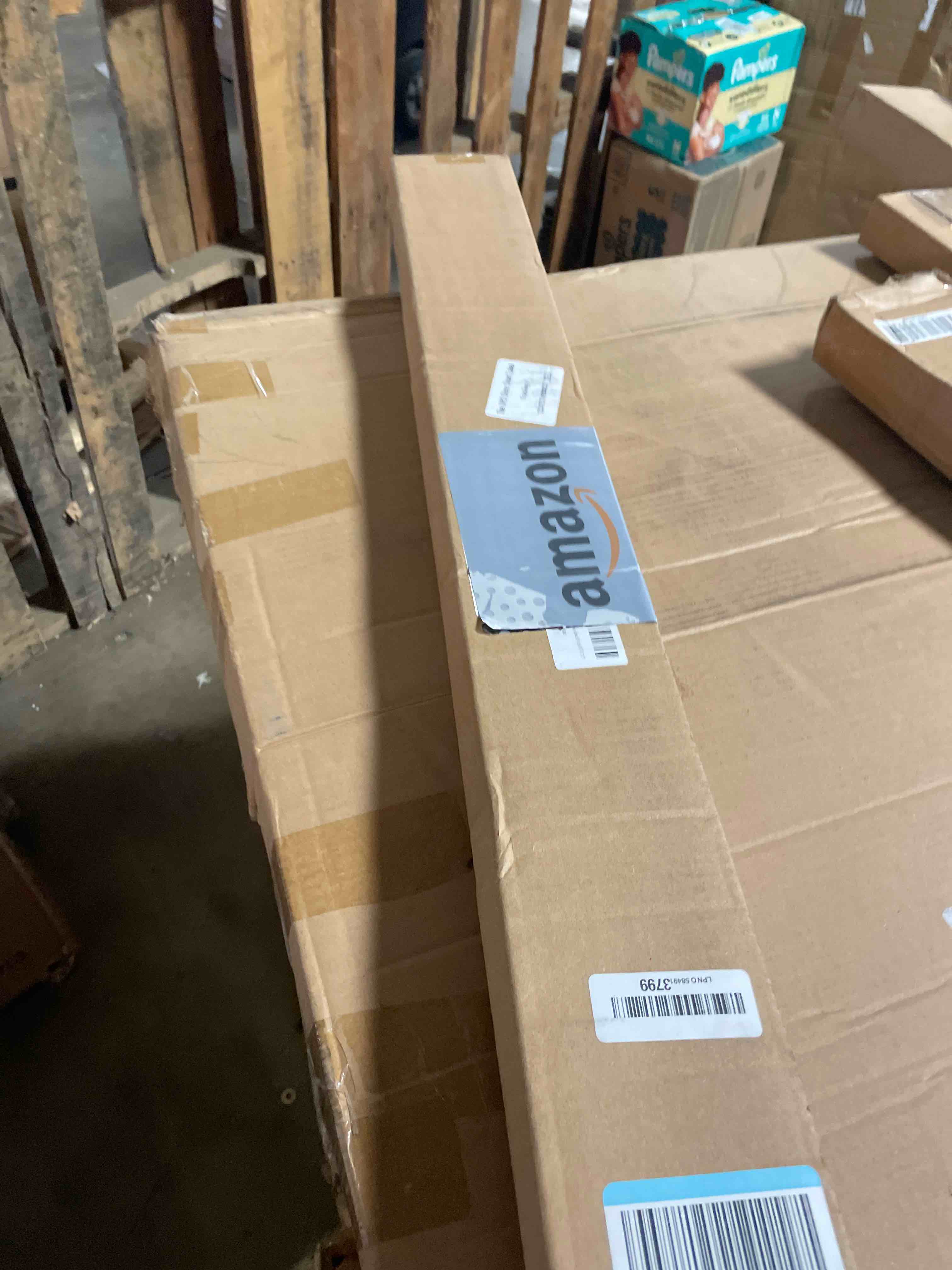 Condition photo showing New/Like New for cordless faux wood blind - aosky 2 inch wood blinds for living room, pet safe window shades for bedroom & bathroom, easy to install, white, 34" w x 60" h white 34"w x 60"h
