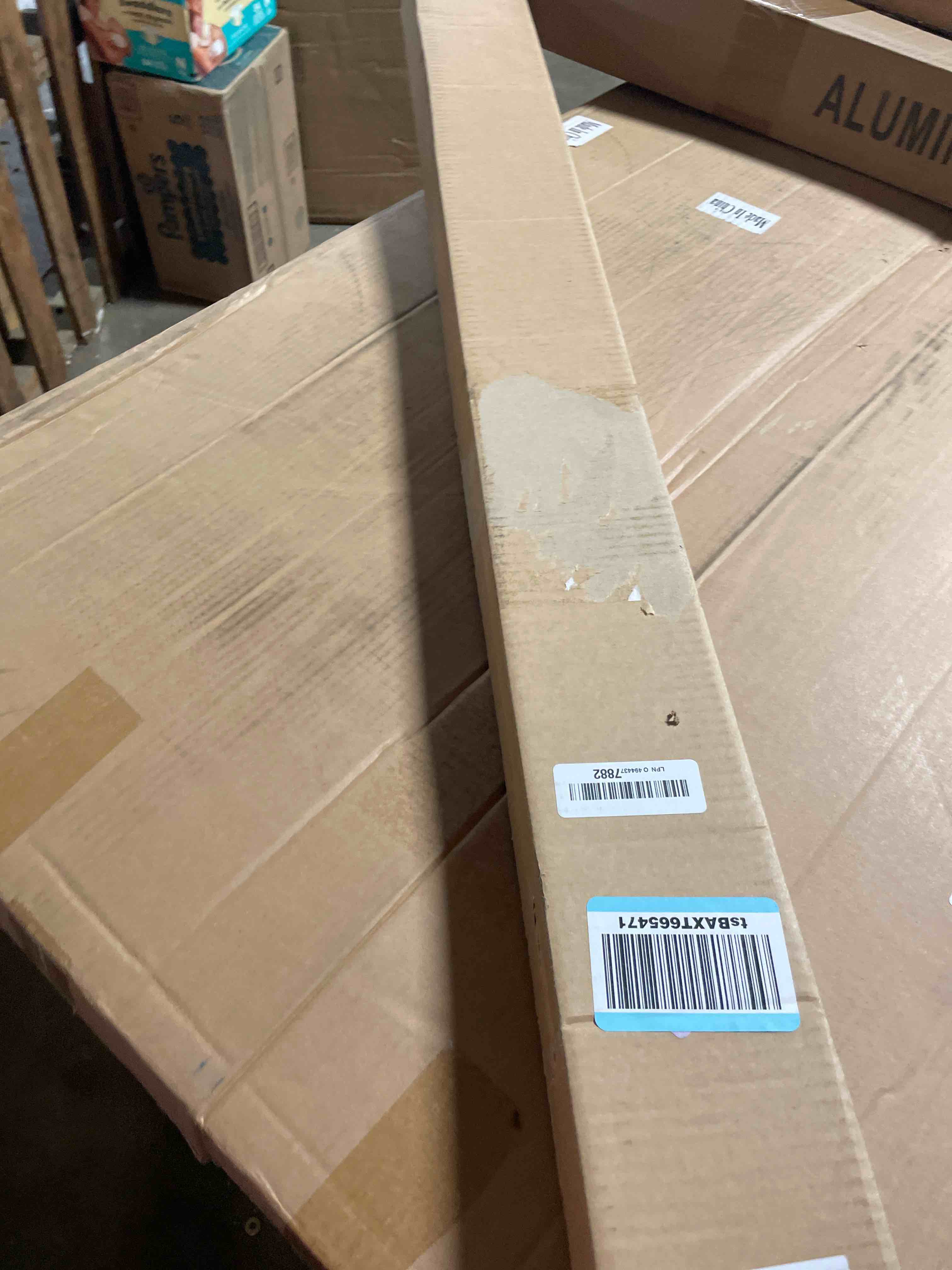 Condition photo showing New/Like New for lazblinds cordless white 1" room darkening vinyl mini blinds, 45" w x 48" h horizontal window blinds for home, cordless shades for indoor windows white 45"w x 48"h