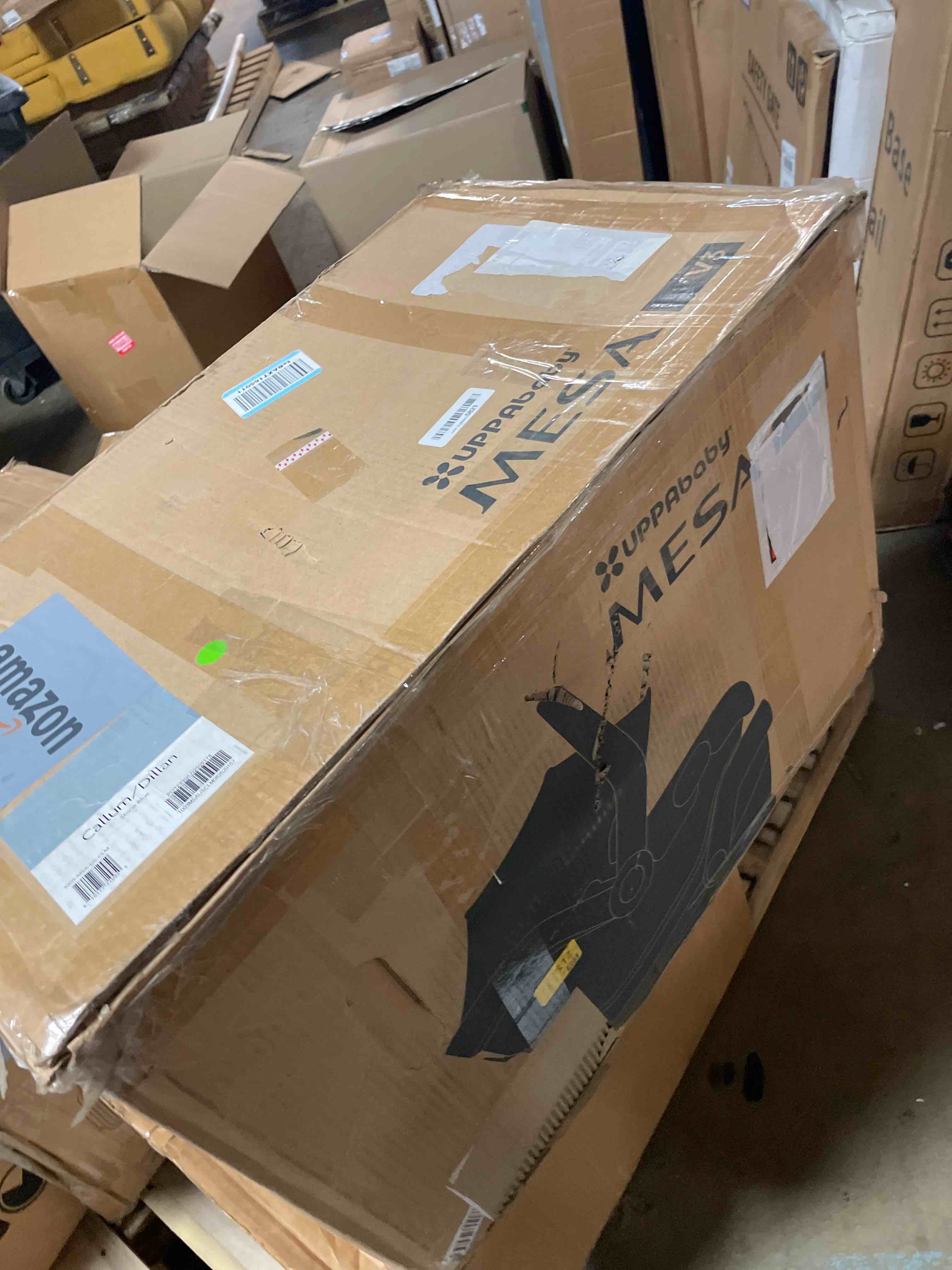 Condition photo showing Good Condition for uppababy mesa v3 infant car seat - easy installation + smartsecure technology - attaches to stroller | base + infant insert included - callum (stone blue)