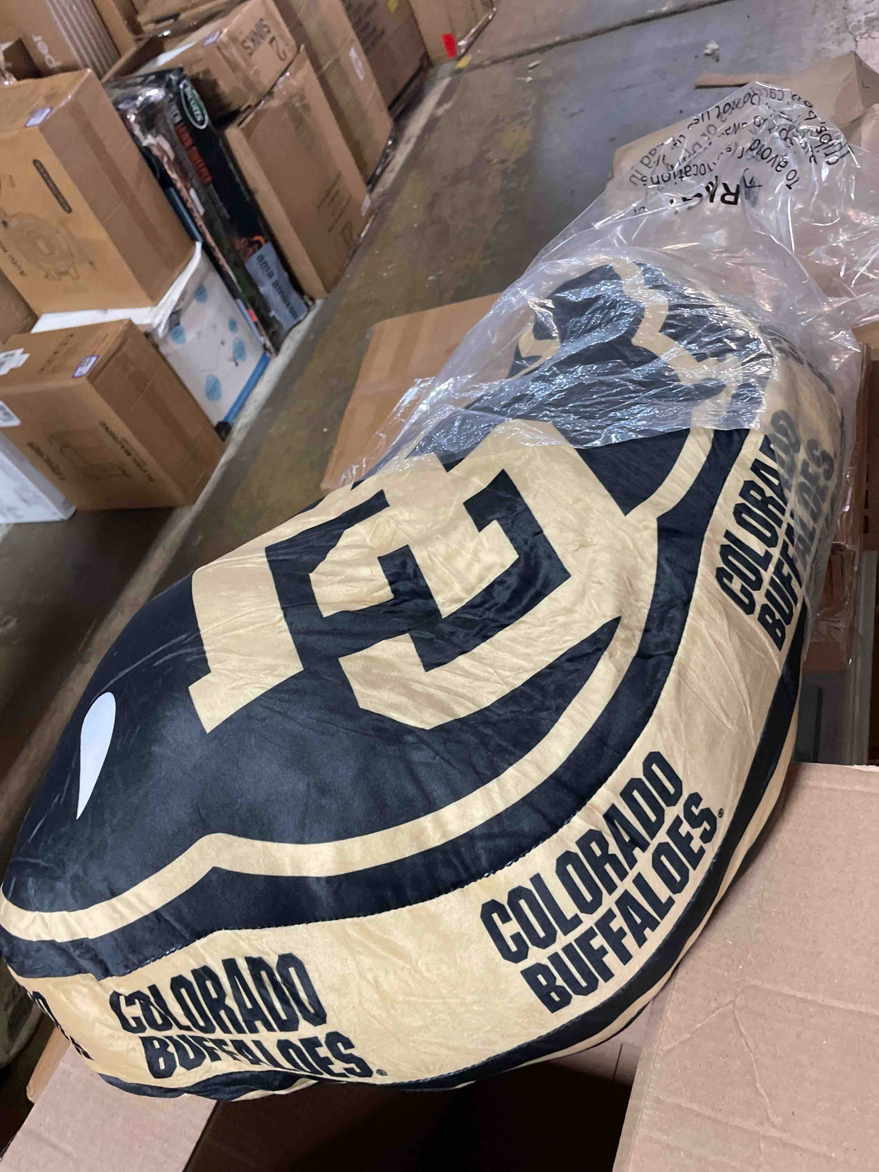 Condition photo showing Good Condition for fanmats ncaa xl puff plush pillow β plush oversized decorative pillow for couch & bed | team logo shape