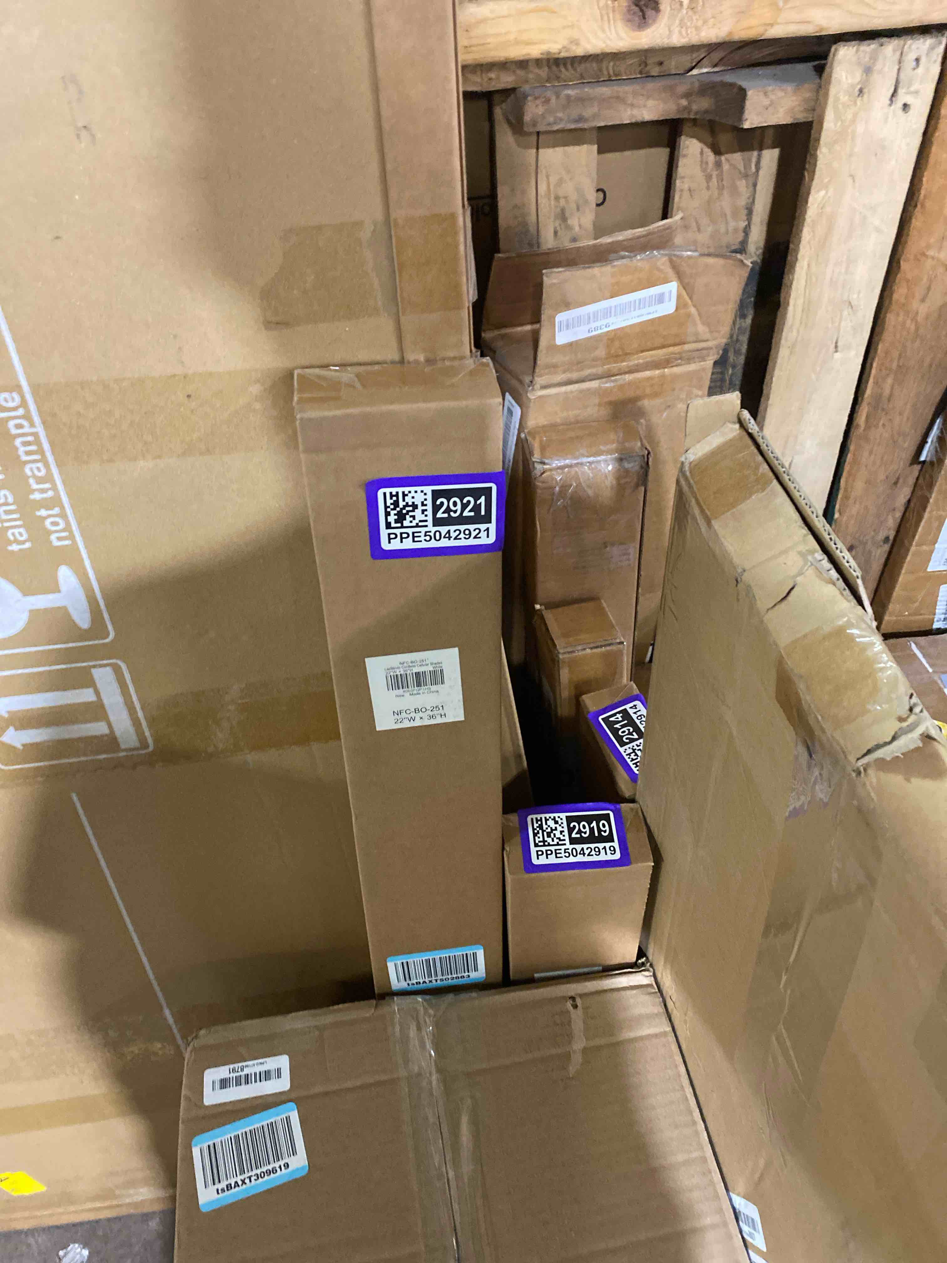 Condition photo showing New/Like New for lazblinds cordless cellular shades, no tools no drill blackout honeycomb shades pleated blinds for windows, 22'' w x 36'' h, silver white blackout-silver white 22'' w × 36'' h