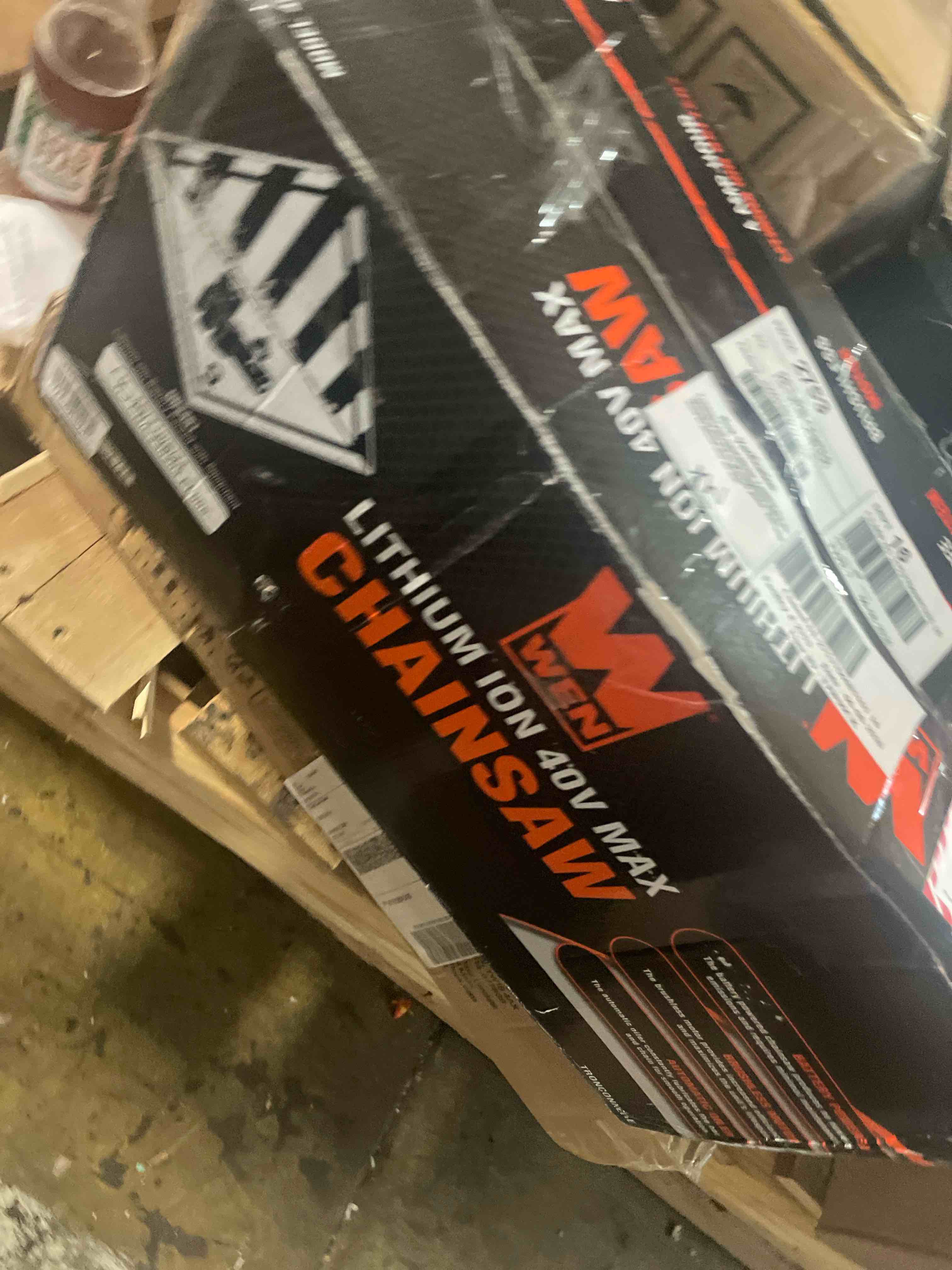 Condition photo showing As Is for saker mini chainsaw|6 inch chainsaws[2025 upgraded]|mini cordless electric chain saw|small handheld portable chain saws battery powered saws for tree trimmer and garden sk1806l-01