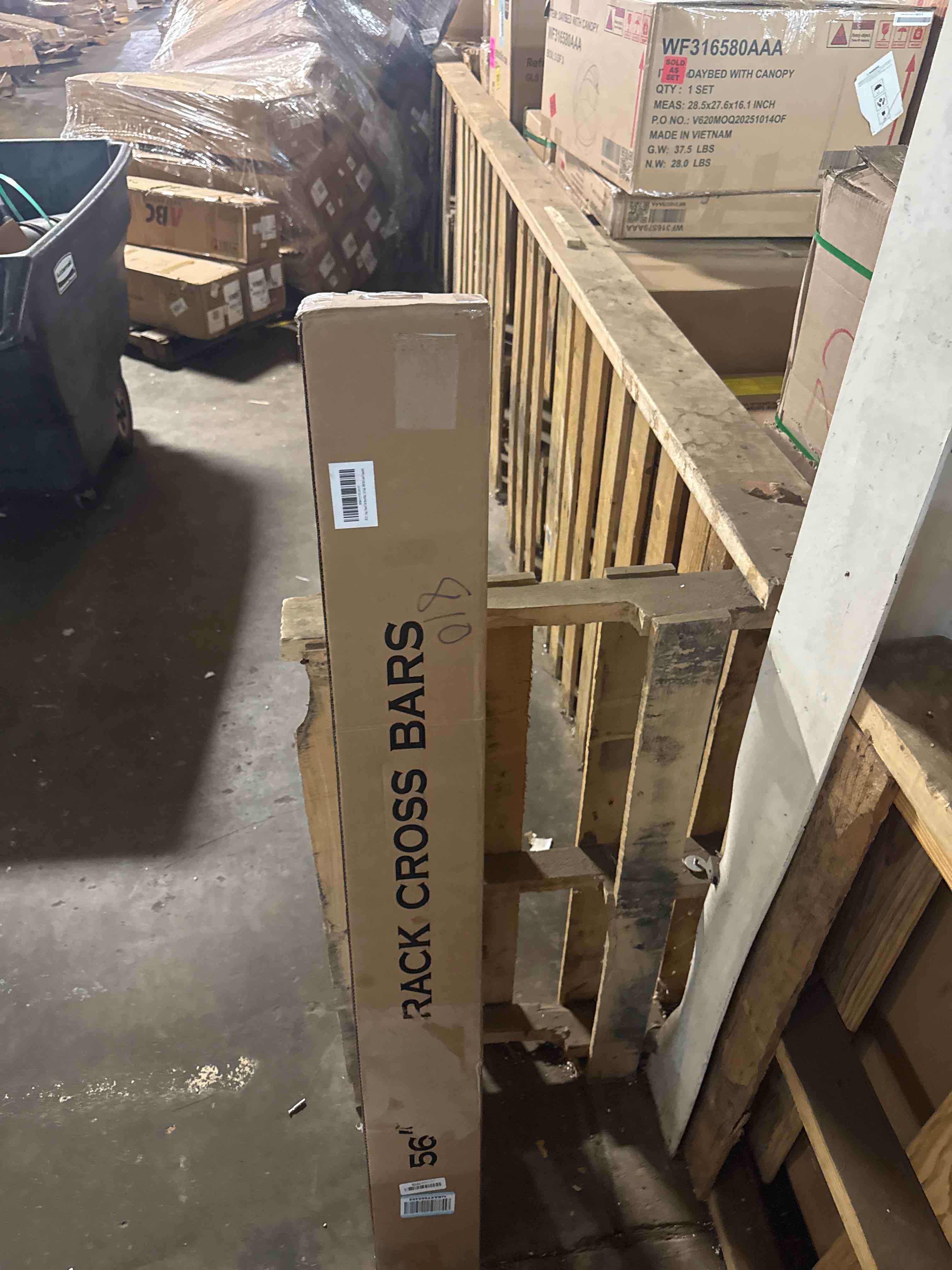 Condition photo showing New/Like New for stay there car roof rack cross bars 56”aero thick aluminum universal crossbars roof rack adjustable roof cross bars, fits most vehicles with existing raised side rails with gap- 200 lbs load capacity