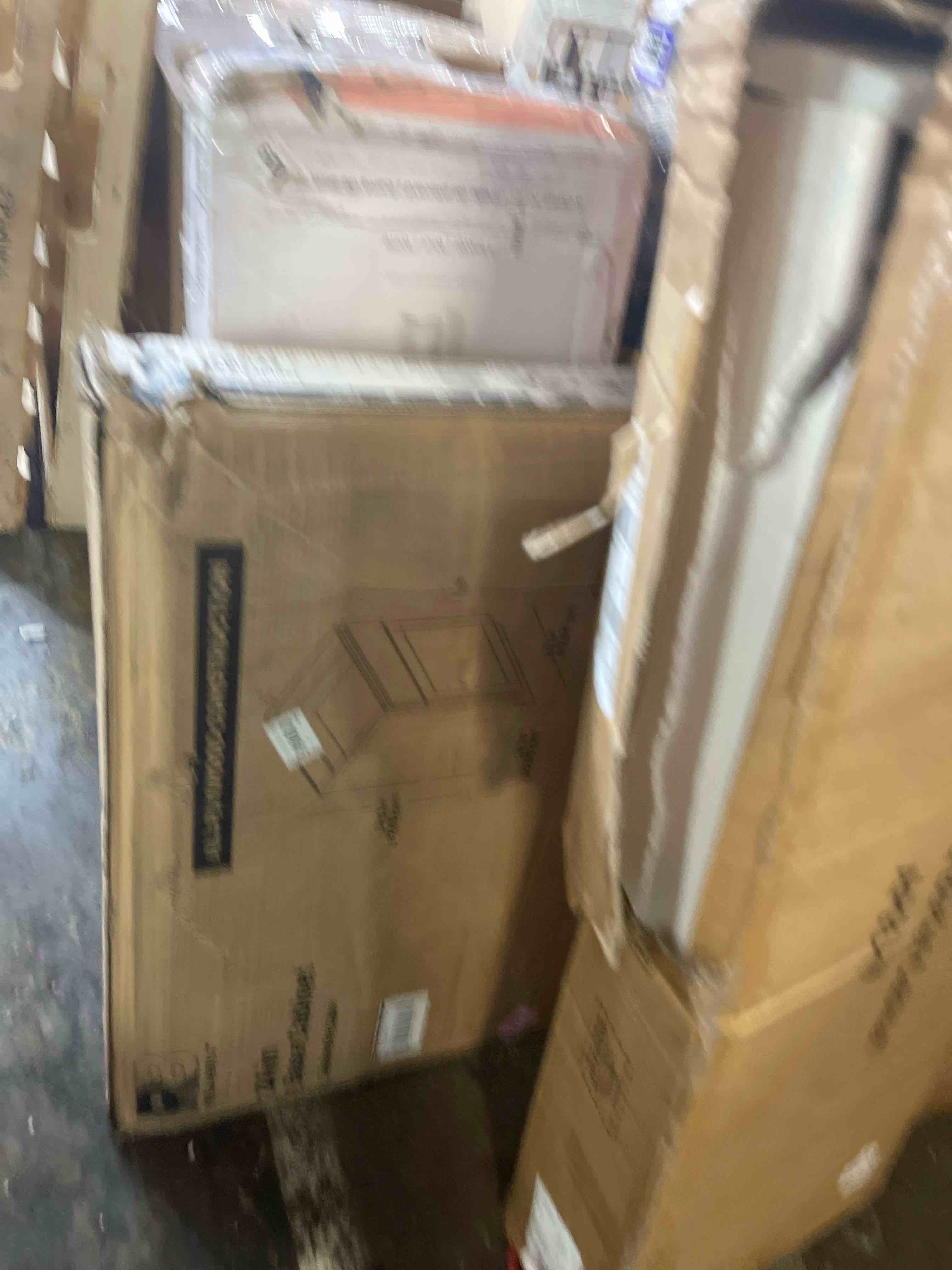 Condition photo showing New/Like New for reliabilt fairplay 24-in w x 34.5-in h x 24-in d white painted base ready to assemble (rta) plywood cabinet recessed panel shaker