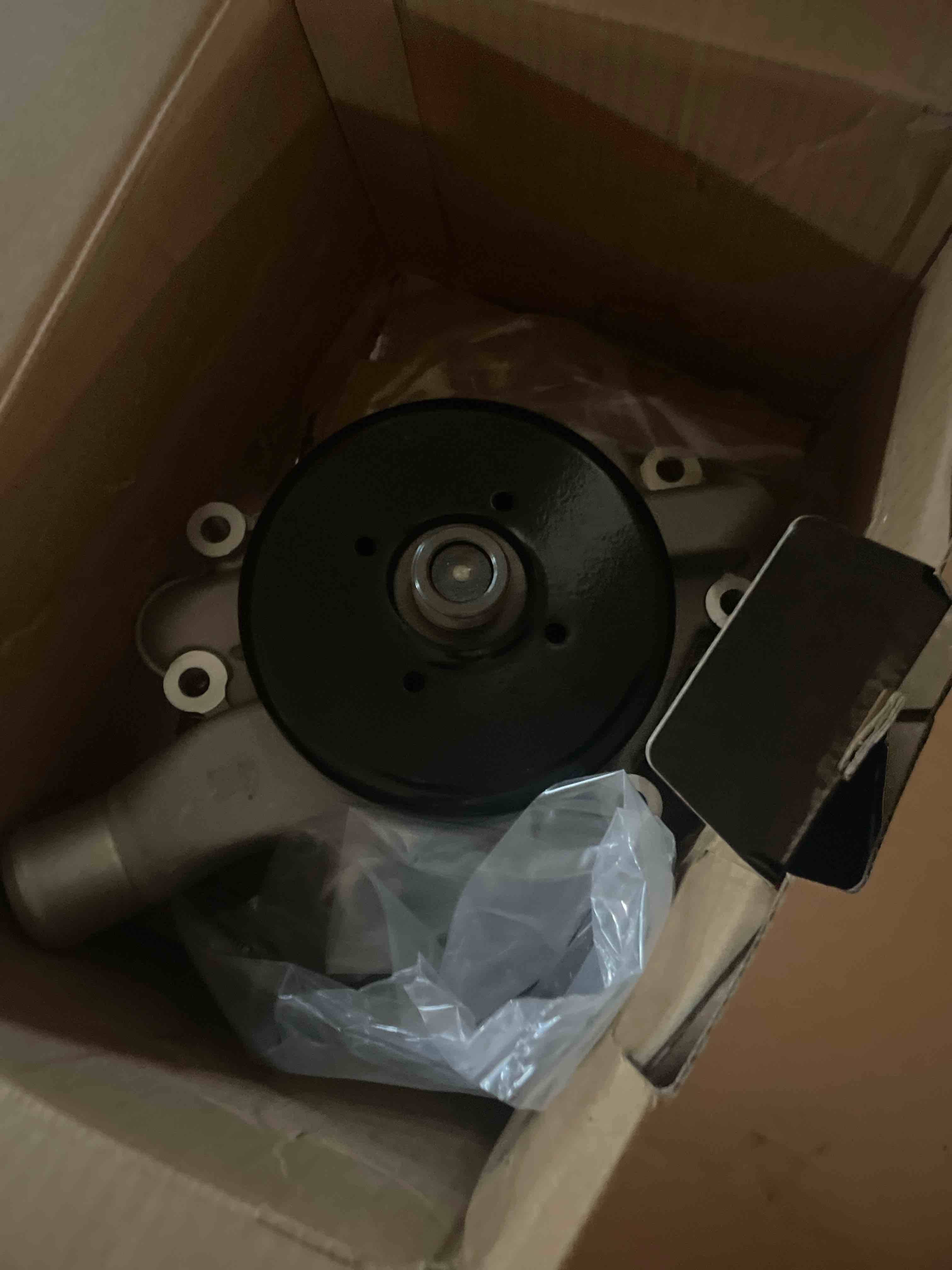 Condition photo showing As Is for aw6689 engine water pump with gasket 251-734 replacement for chevy camaro ss 1ss 2ss v8 6.2l 2010-2015 naturally aspirated replace 19207665 130-2160 251734 1302160