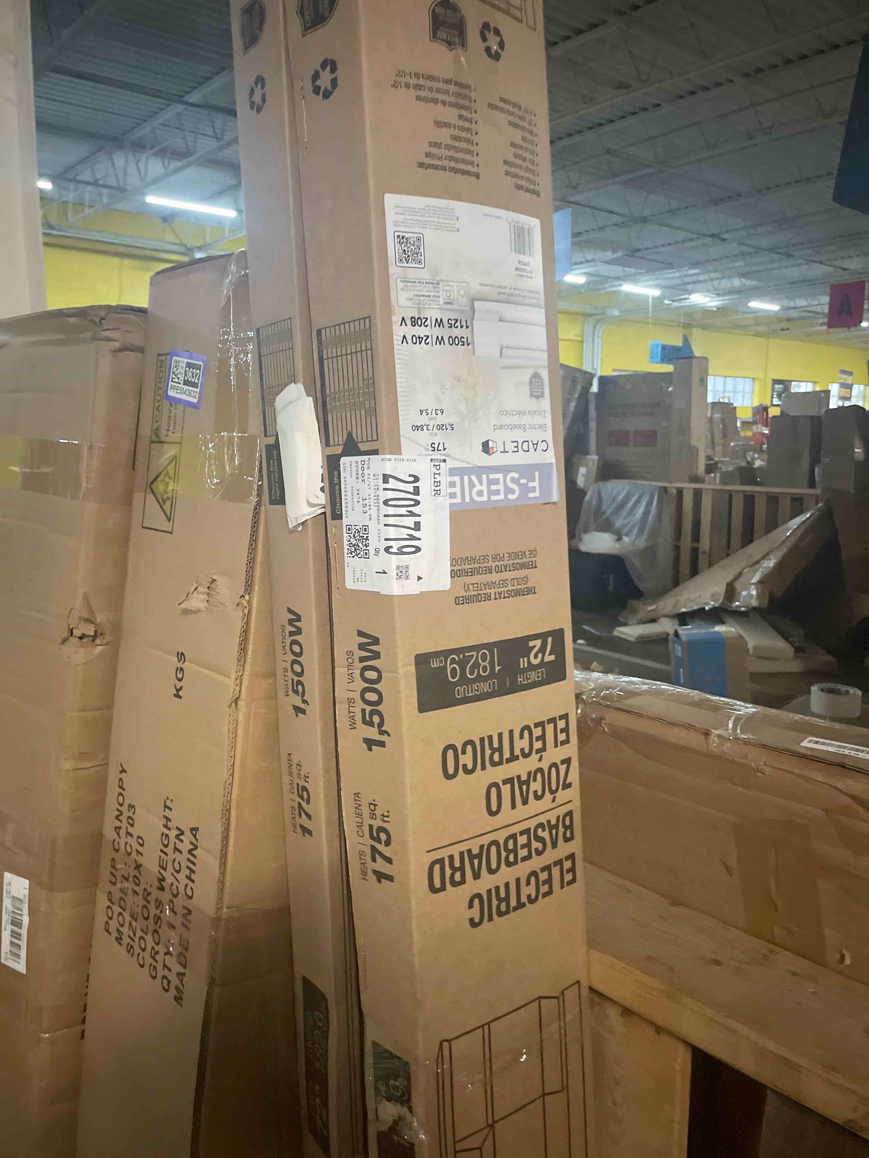Condition photo showing New/Like New for cadet f series 6-foot electric baseboard heater white