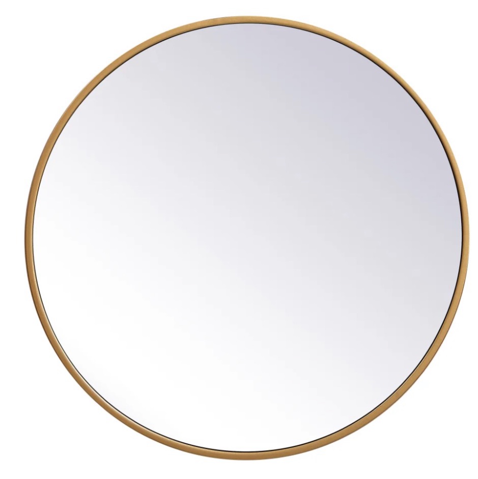 eternity 21" diameter traditional circular framed bathroom wall mirror