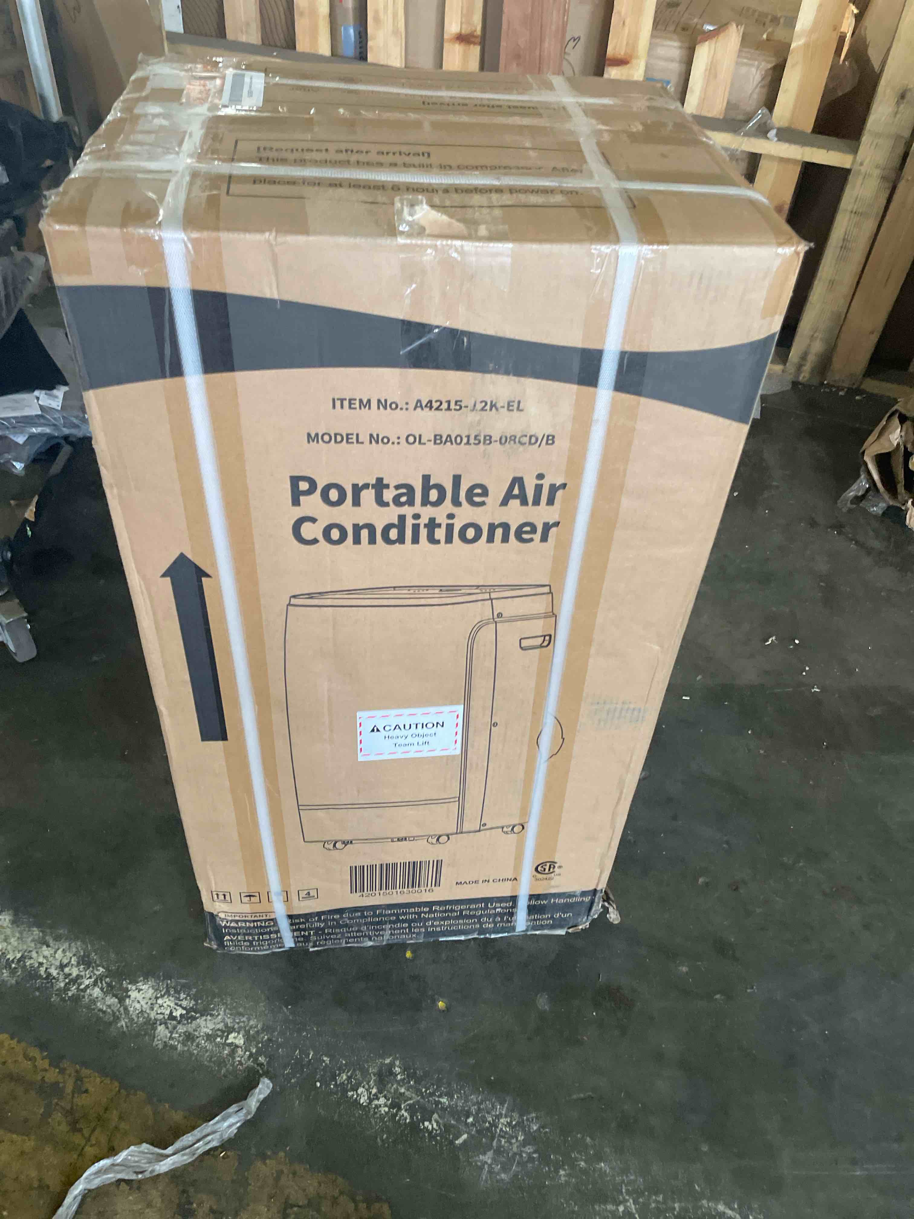 Condition photo showing New/Like New for portable air conditioner, cools up to rooms, ac unit with dehumidifier & fan, quiet sleep mode, remote control, 24h timer, window kit included – select your model (14000, btus)