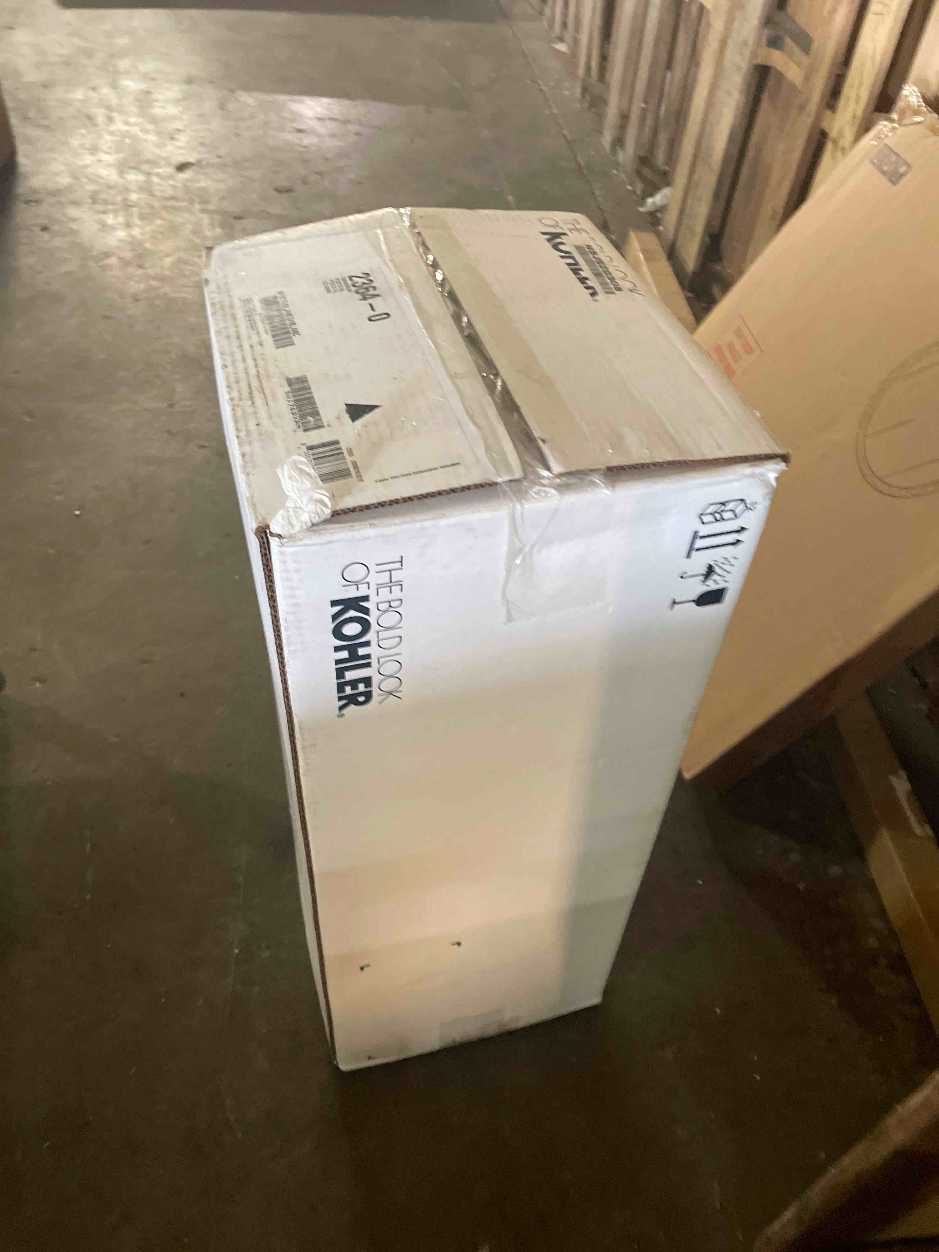 Condition photo showing New/Like New for kohler k-2363-8-0 cimarron bathroom sink basin, white