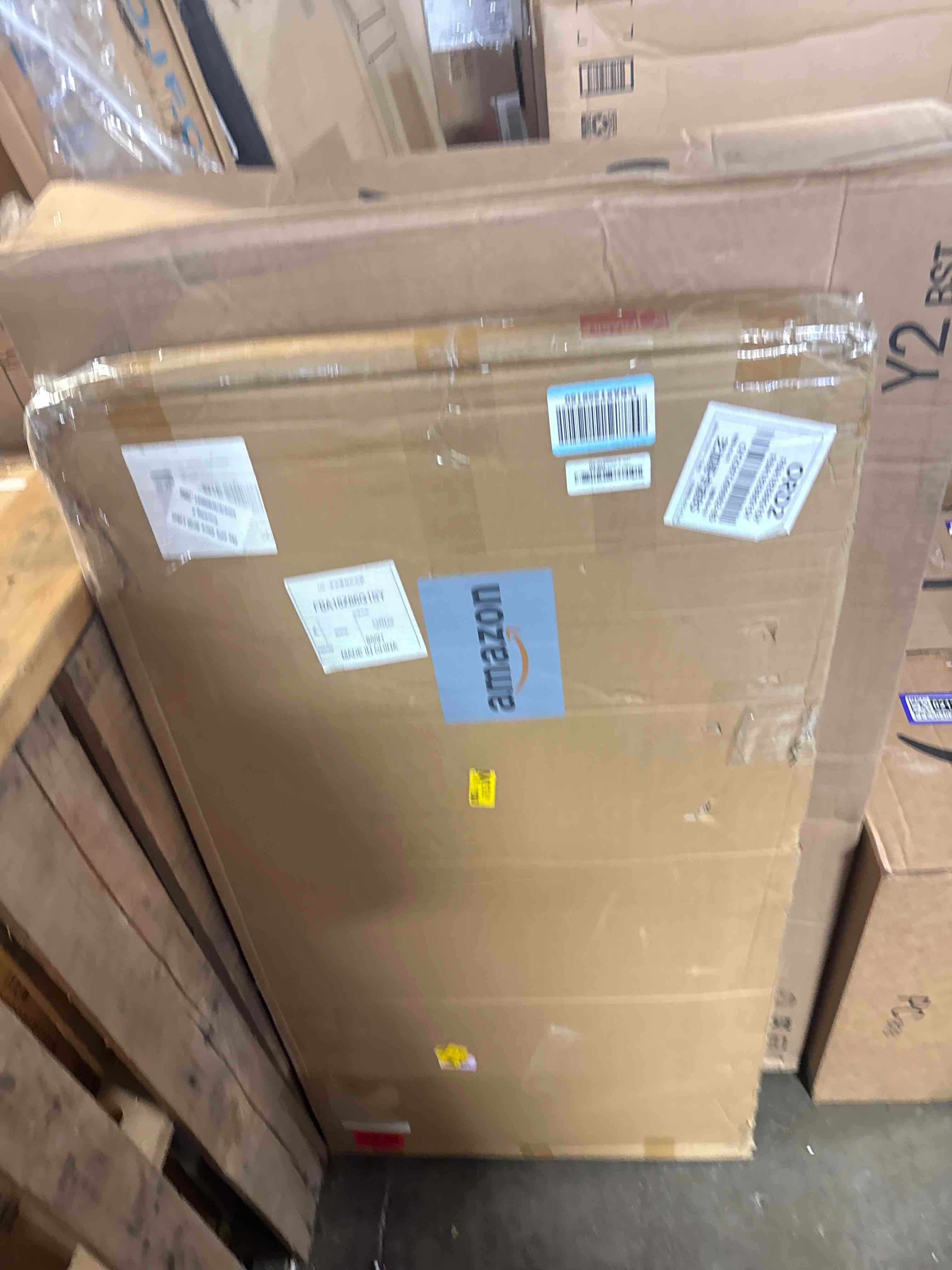 Condition photo showing New/Like New for 2 pack acoustic wood slat panels - 47.3x23.6x0.7 inch 3d textured self-adhesive sound absorbing panels, easy install soundproof wall panels for bedroom, office, interior decor (walnut) 2 pack walnut panels