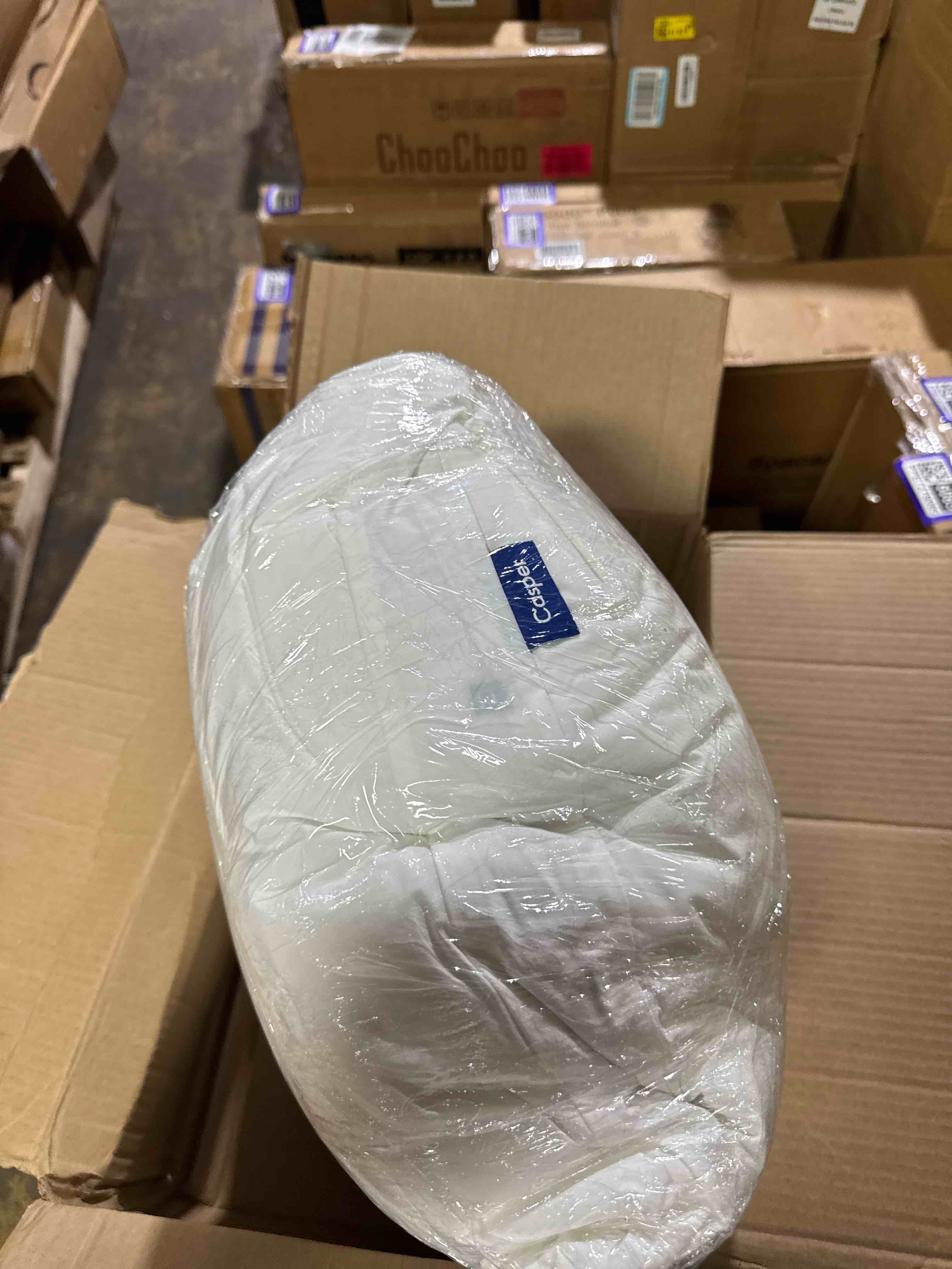 Condition photo showing New/Like New for casper sleep original pillow 2-pack, standard size – medium soft feel, down-alternative fill, supports side, back & stomach sleepers, neck pain relief, machine washable standard two pack