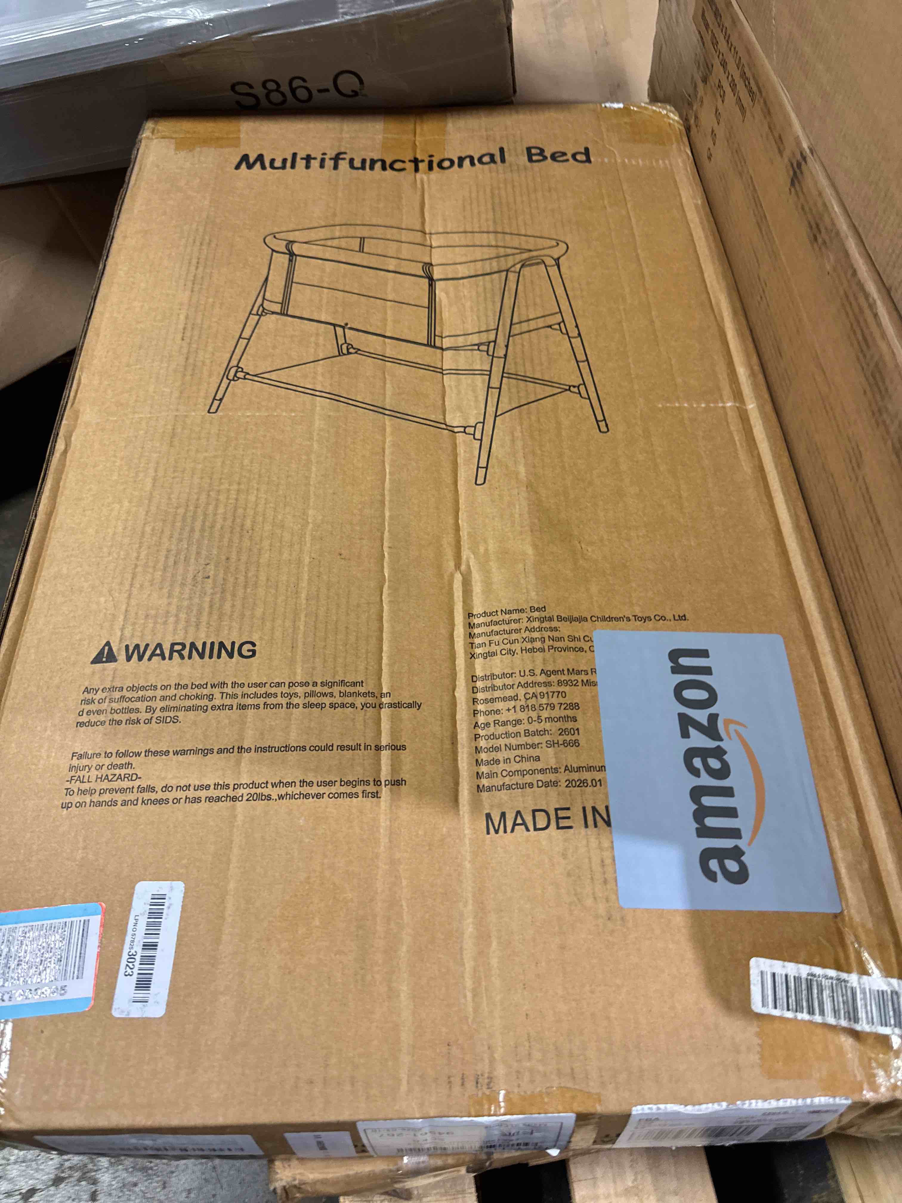 Condition photo showing New/Like New for baby bassinet, 3 in 1 bedside bassinet sleeper for newborn, portable baby crib with 4 detachable wheels & adjustable height, breathable mesh & mattress, mosquito net& storage basket (white)
