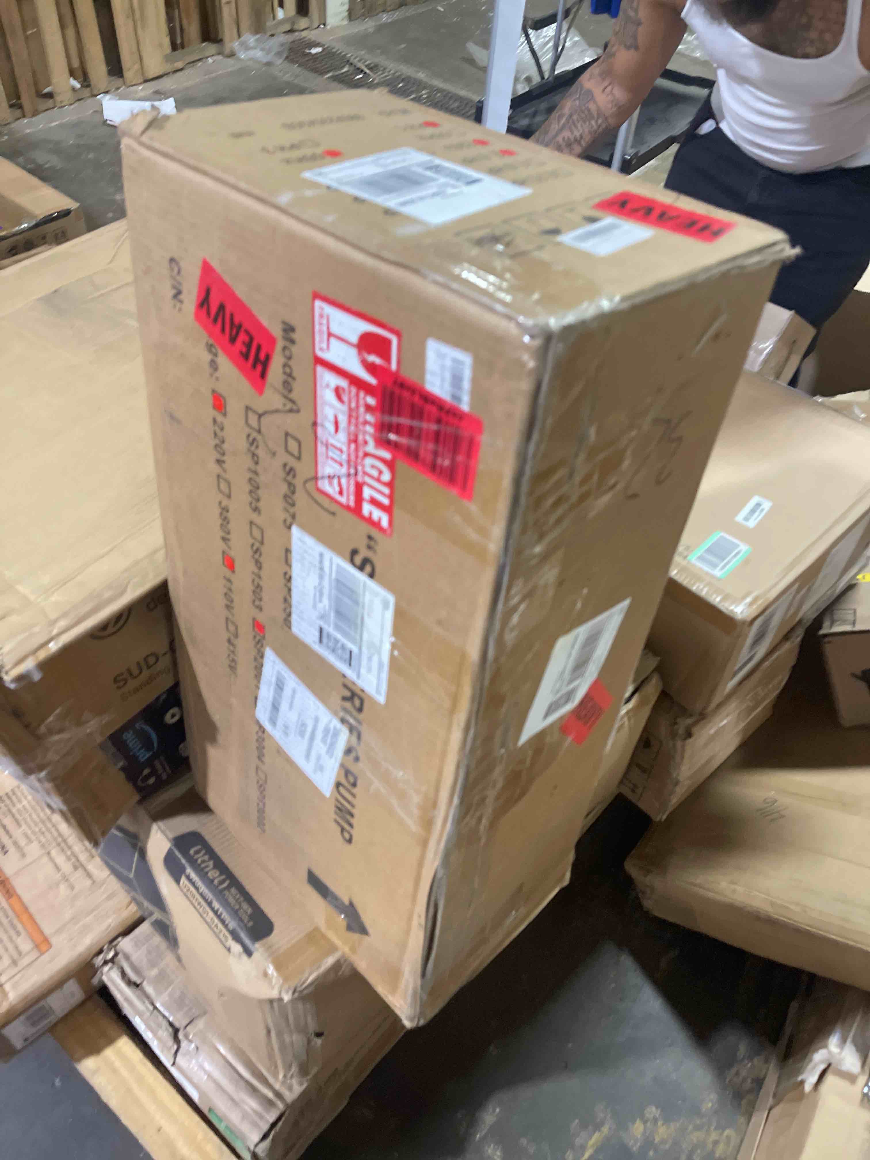 Condition photo showing New/Like New for pool pump in/above ground, 2 hp, 5389gph, 115v, powerful energy saving swimming pool pump with 1.5" & 2.0'' inlet/outlet & strainer basket. (2hp+115v)