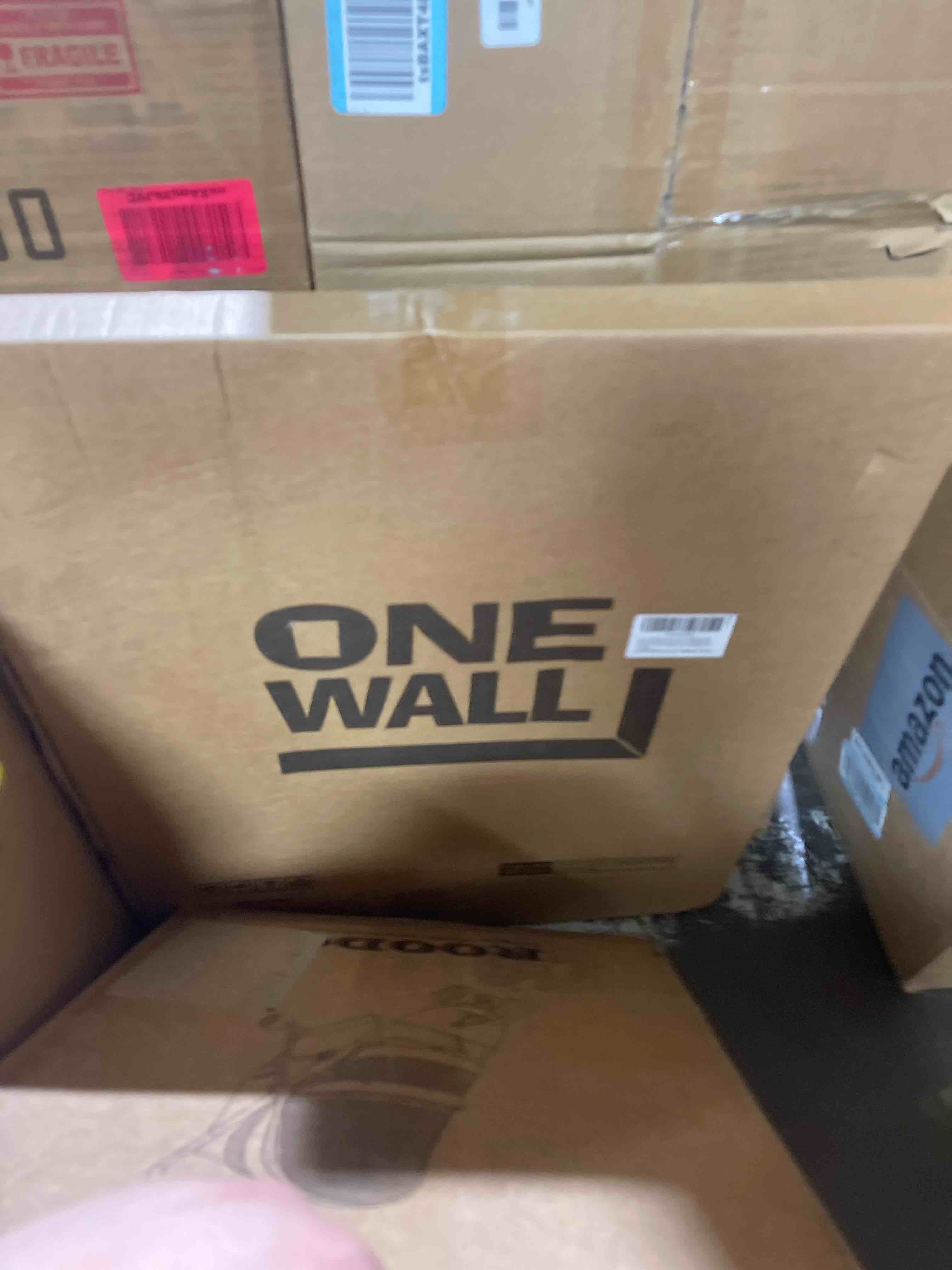 Condition photo showing New/Like New for one wall 16x20 inch floating frame, black wood double glass float picture frame display 16x20/11x14 inch photos or plant or petal specimens for wall hanging - mounting accessories included black 16x20