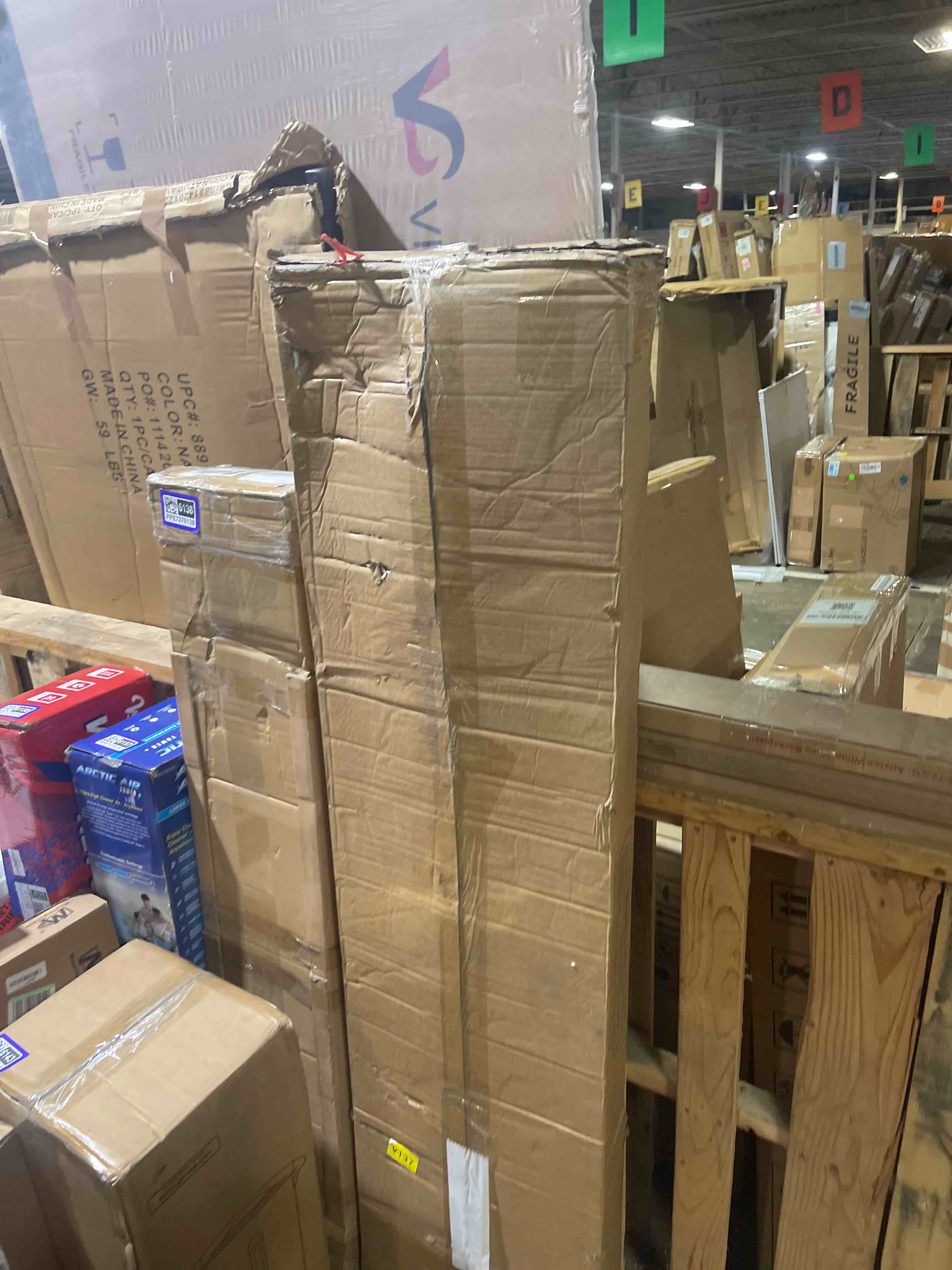 Condition photo showing New/Like New for wooden sofa table, 63-inch modern console table for living room