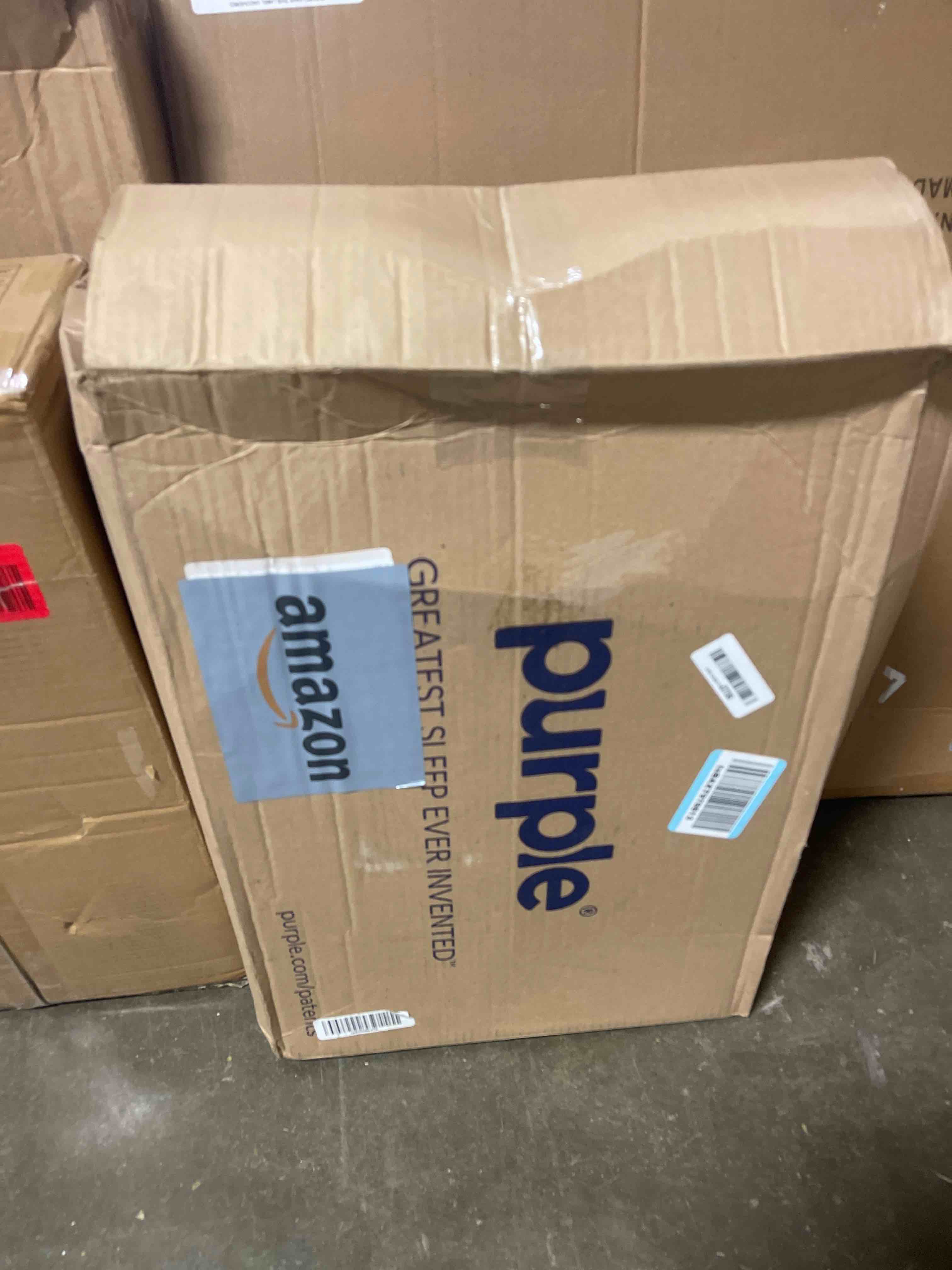 Condition photo showing New/Like New for purple gridcloud pillow – down-alternative pillow, gelflex® grid for soft support & pressure relief for side sleepers– always-fluffy silicone-coated fill– breathable moisture-wicking cover - standard