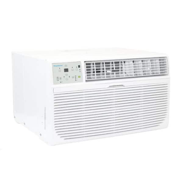 Condition photo showing New/Like New for 10,000 btu (doe) 230-volt through-the-wall air conditioner cools 450 sq. ft. with remote control in white,