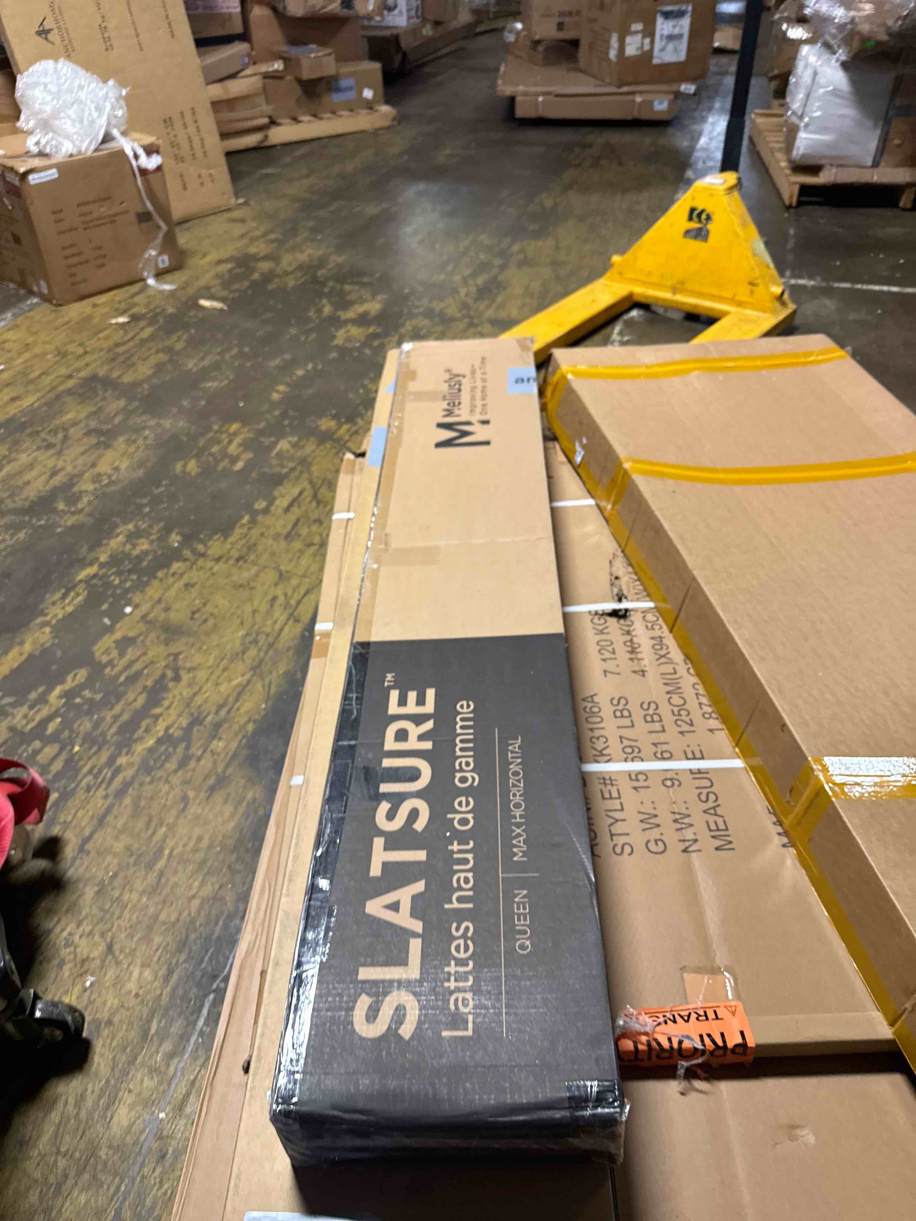 Condition photo showing New/Like New for meliusly slatsure queen size bunkie board – heavy duty vertical bed slats & foldable wooden support board for sagging mattress or platform bed frame, box spring alternative and replacement
