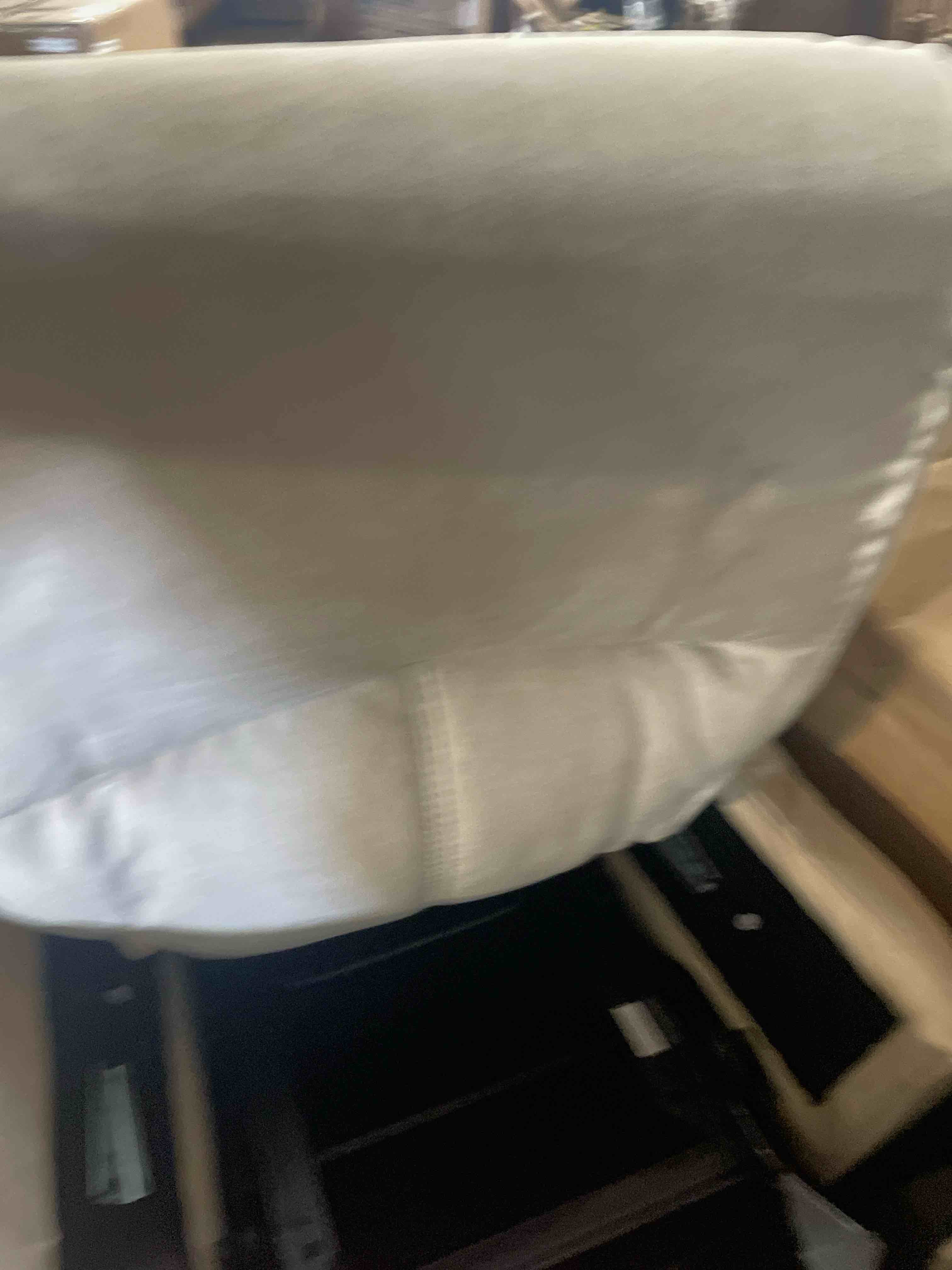 Condition photo showing New/Like New for large glider rocker recliner,beige swivel rocking recliner chair,reclining sofa rocking chair nursery,23 inches deep seat & 27 inches high back,for living room, bed room? (beige)
